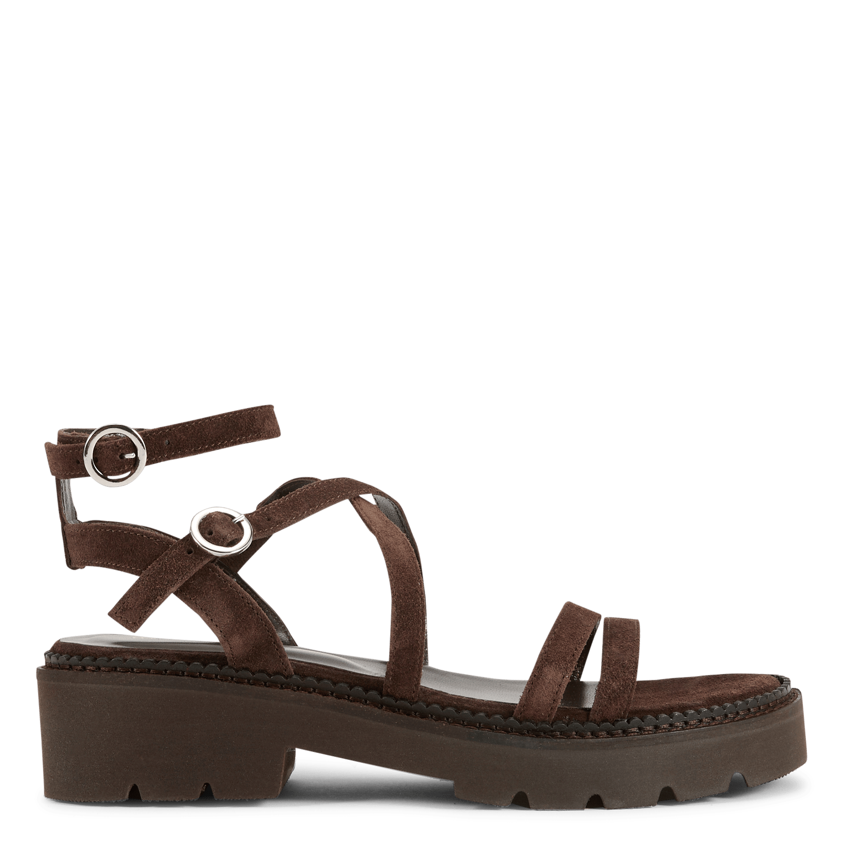 Sandales hautes en cuir MELLOW YELLOW Marron