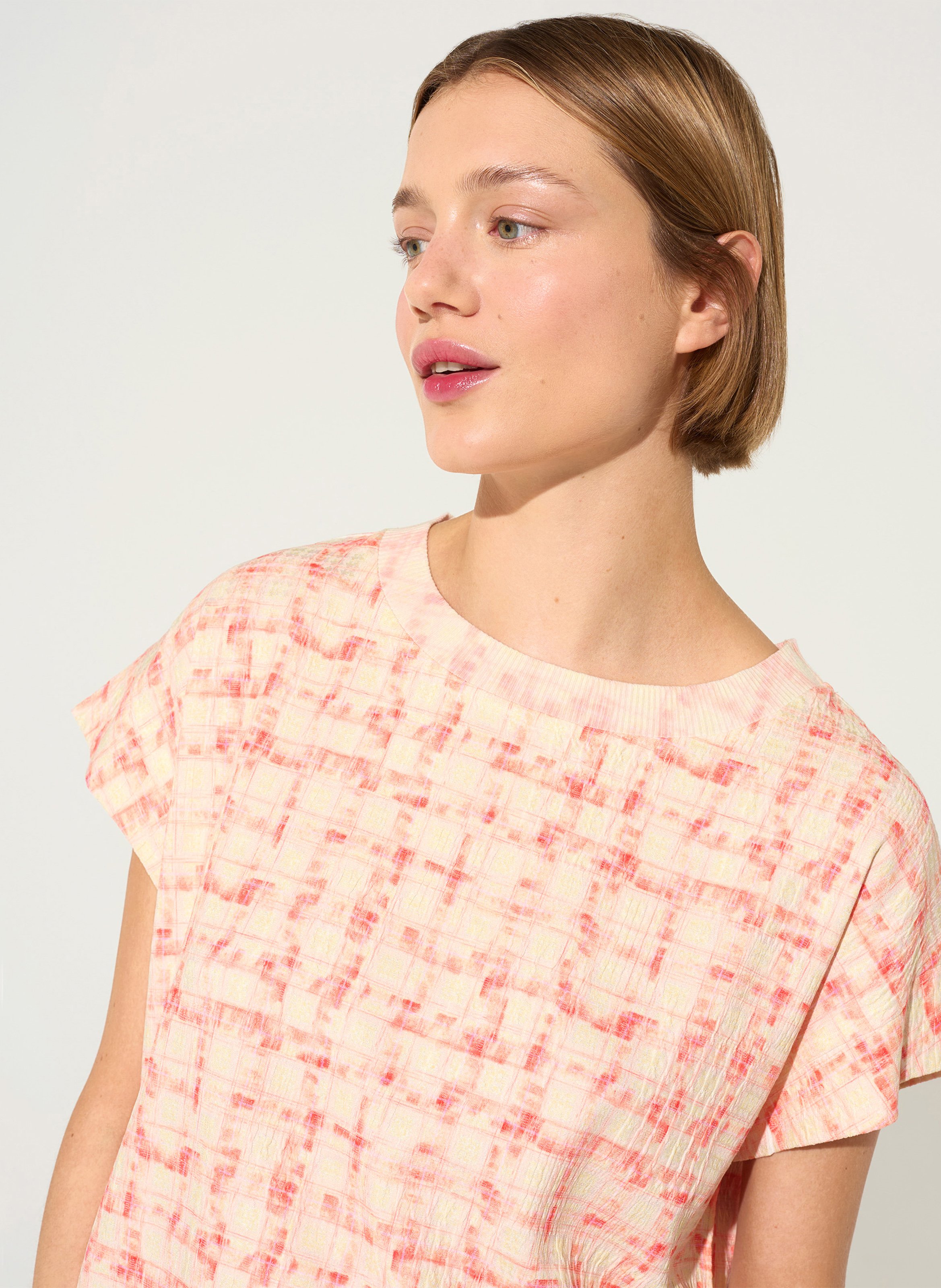 Tee-shirt ample col rond COTELAC ACOTE Orange