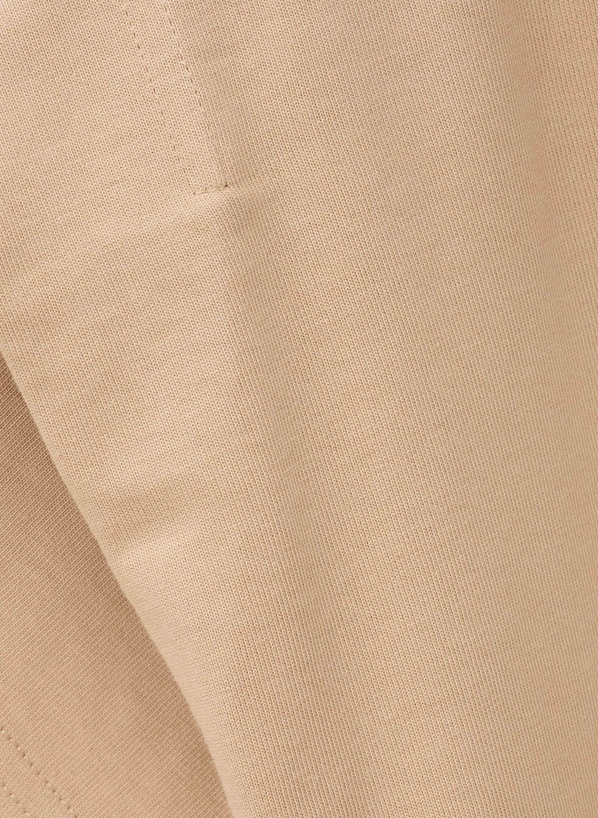 Tee-shirt droit col rond en coton BA&SH Beige