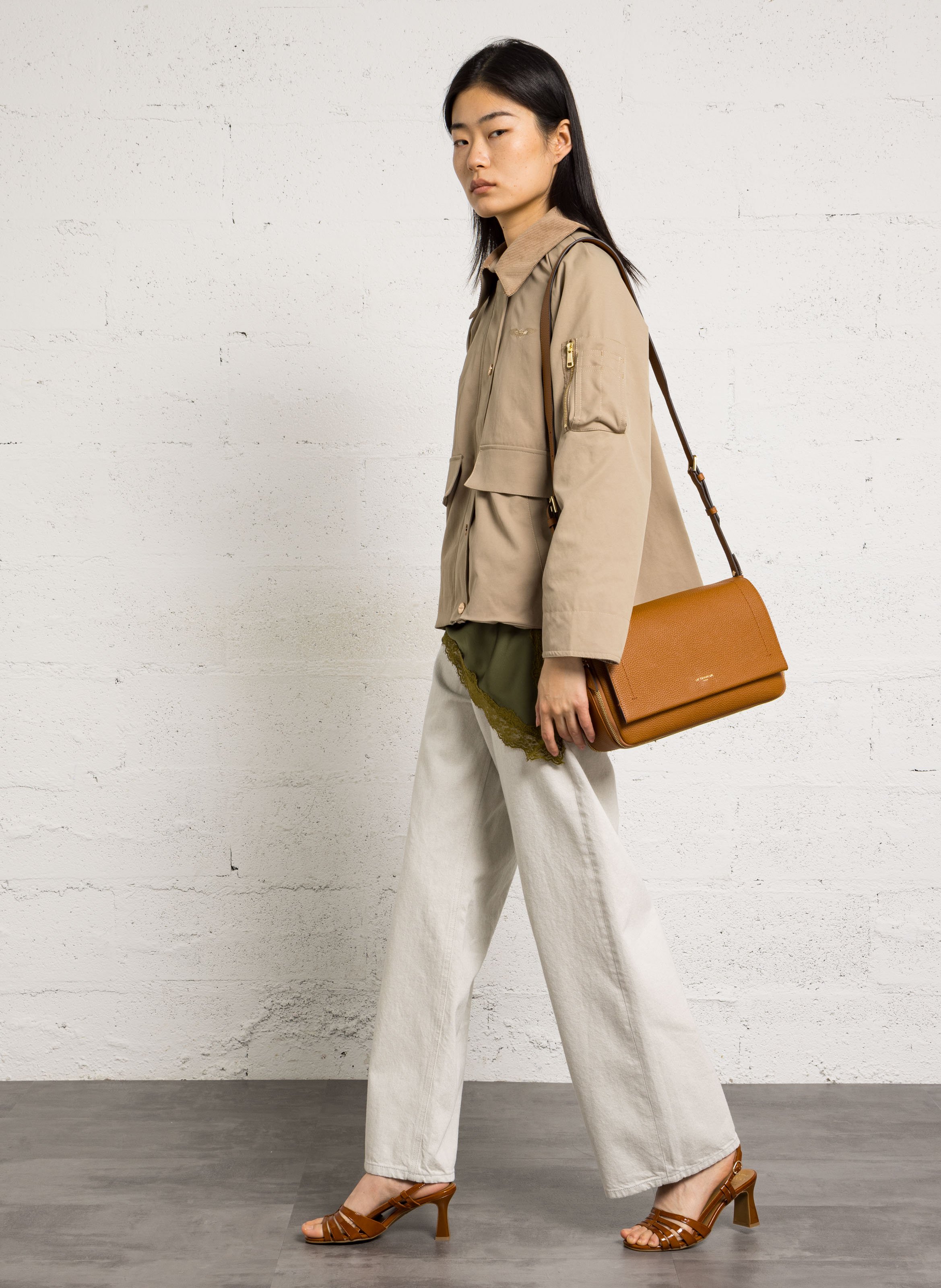 Aktentasche aus Nubukleder LE TANNEUR Braun