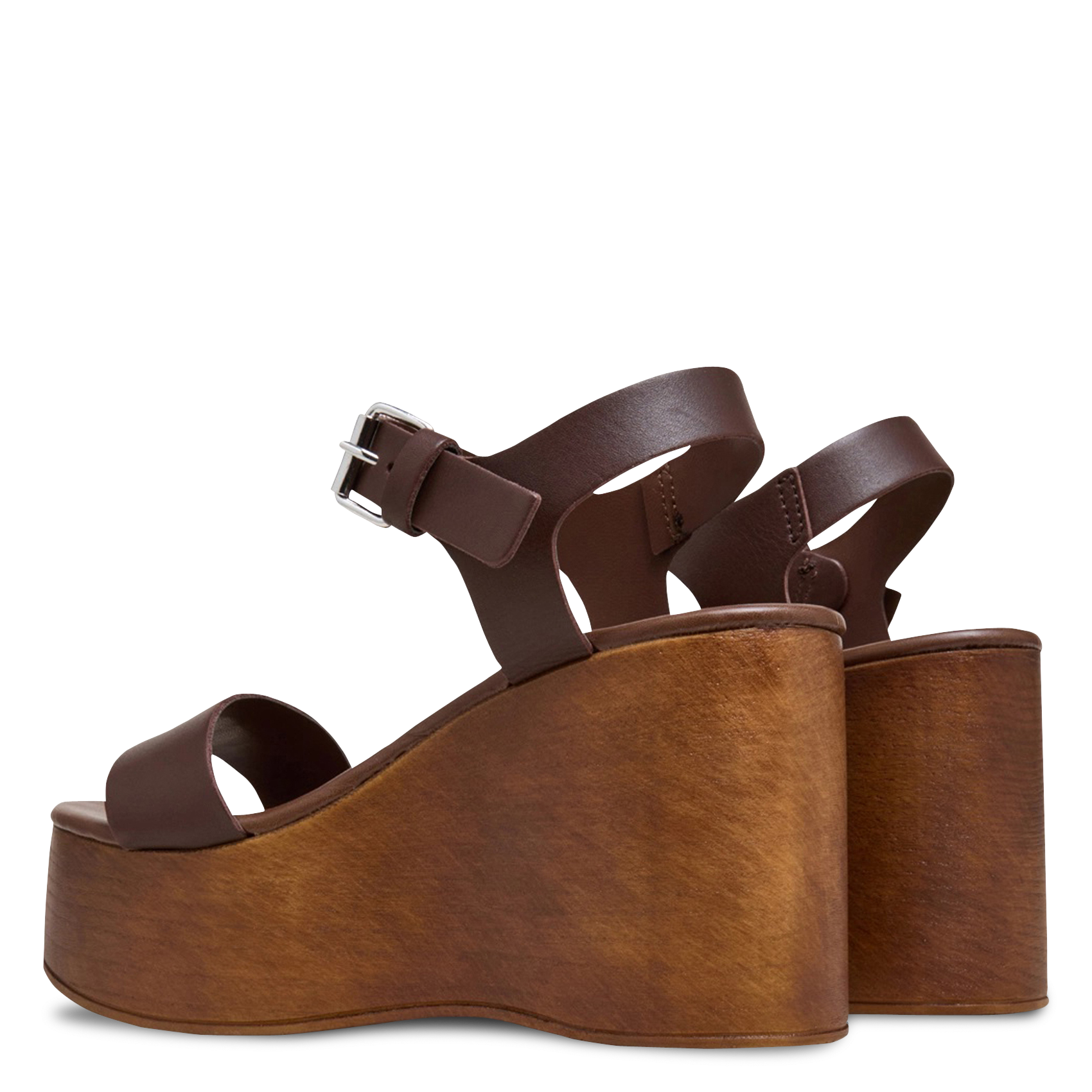 Leder-Mules mit Keilabsatz JONAK