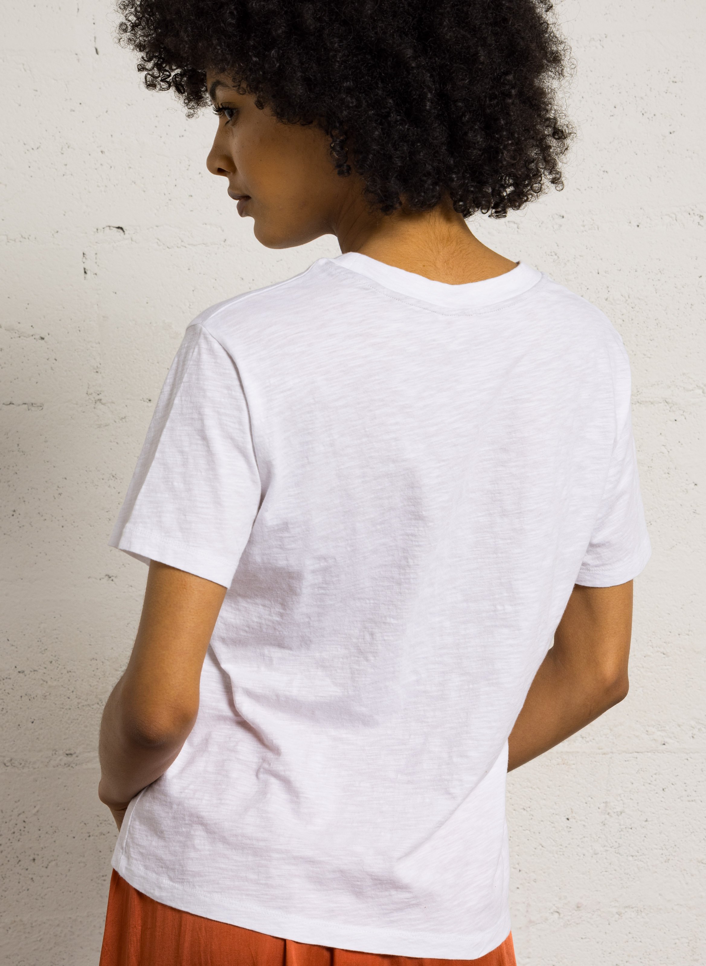 Effen T-shirt BENSIMON Wit