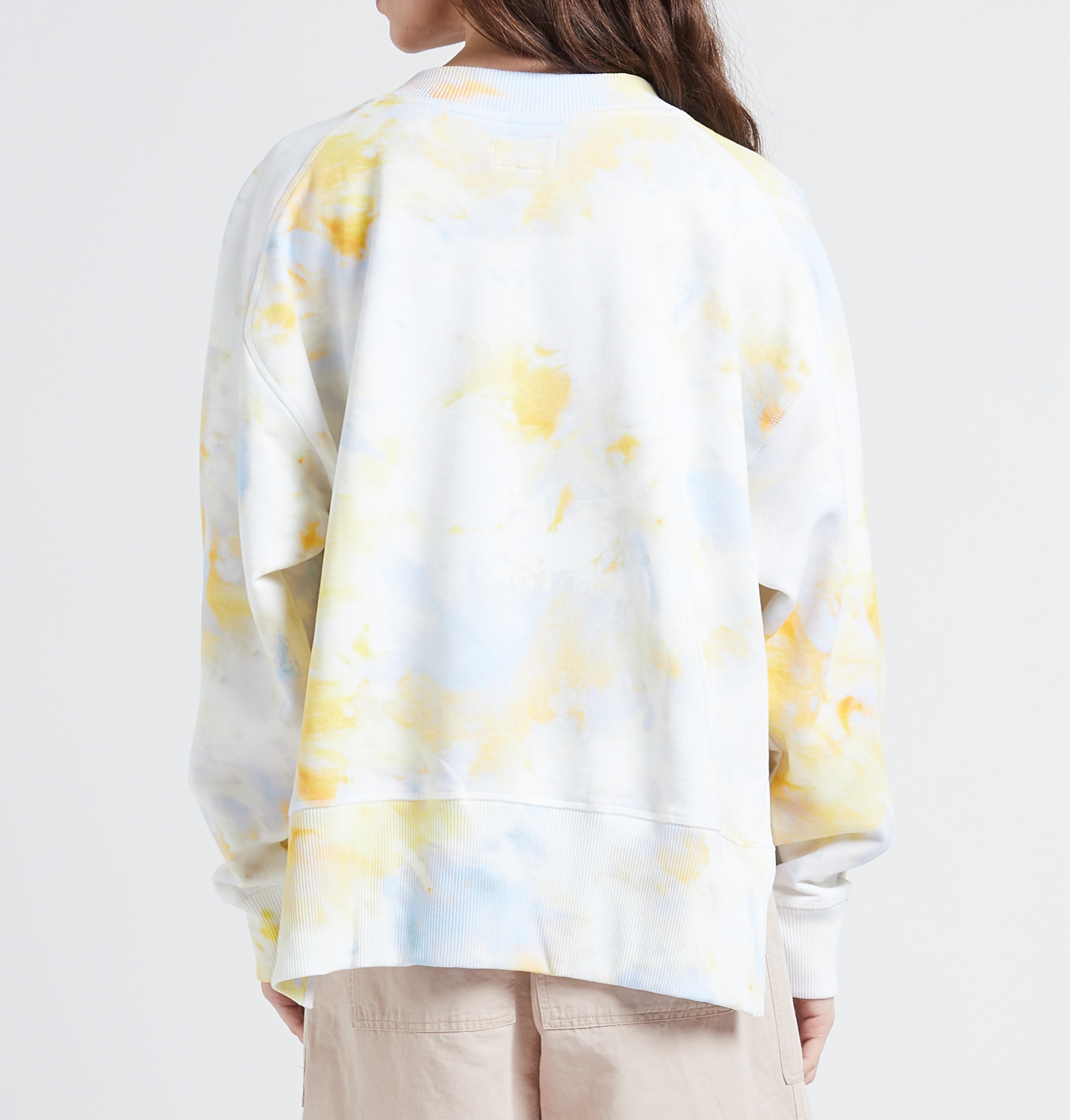 Oversize cotton round-neck sweatshirt BELLEROSE Grey