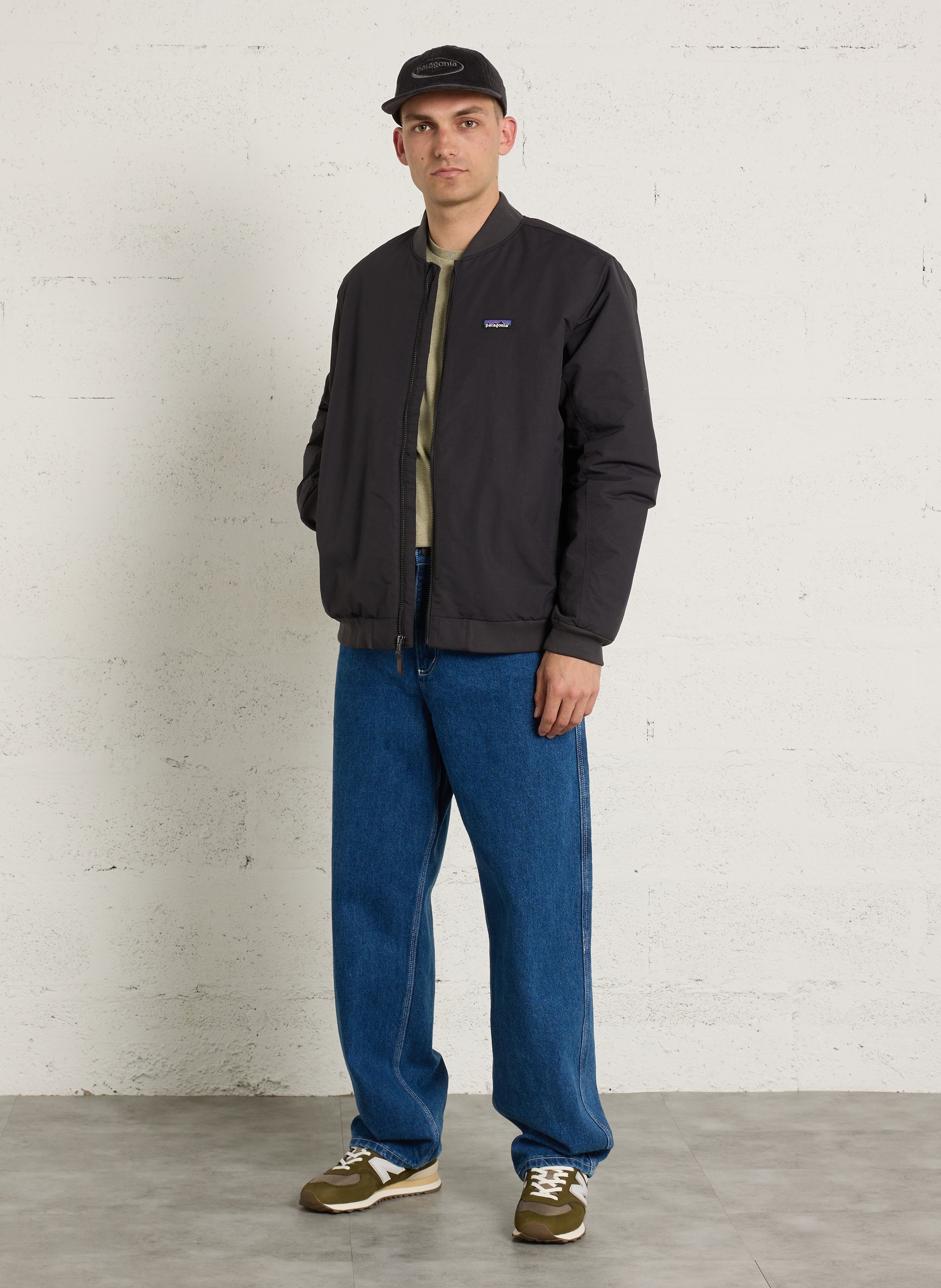 Solid Oversized Zip-up Jacket PATAGONIA Grey