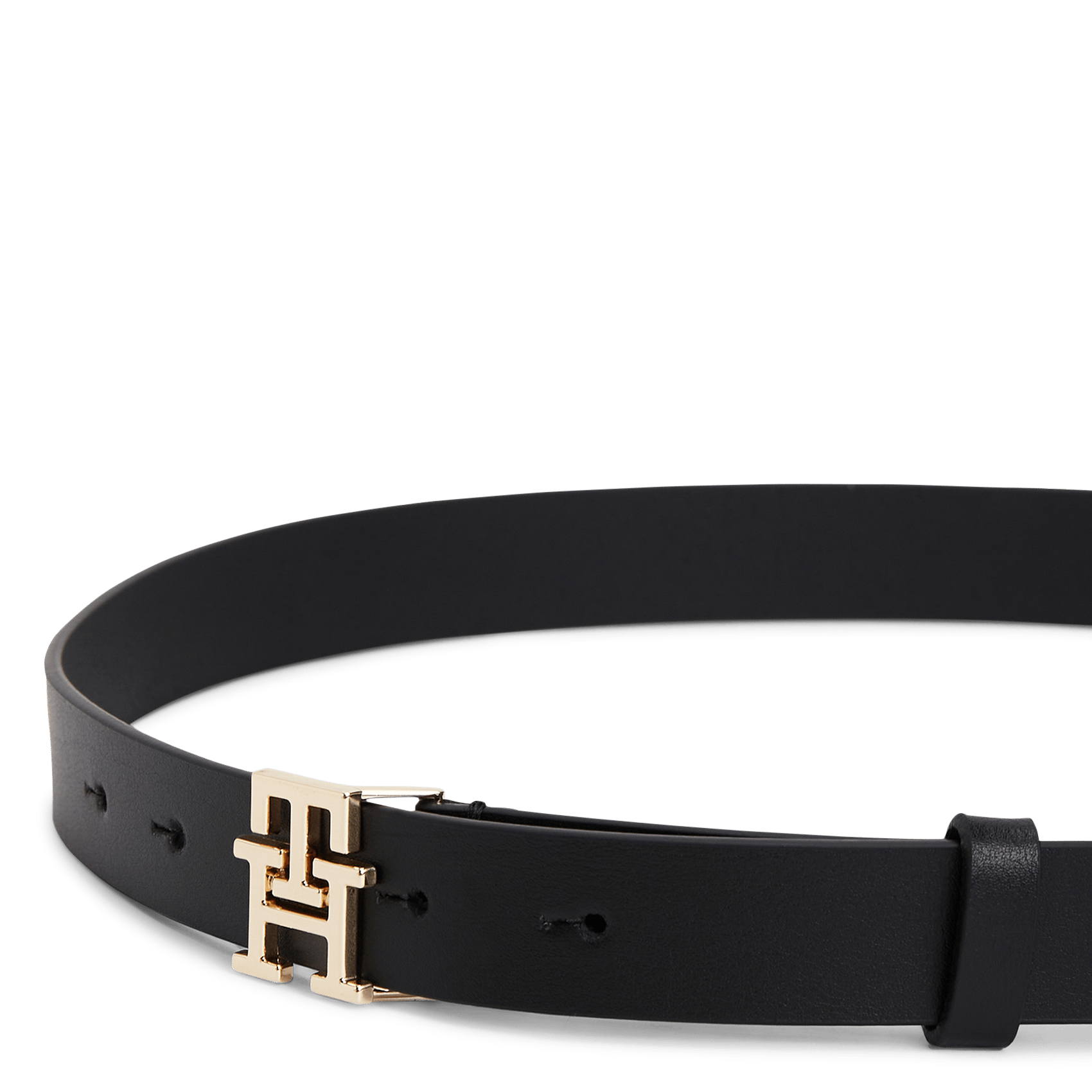 Leren ceintuur TOMMY HILFIGER Zwart