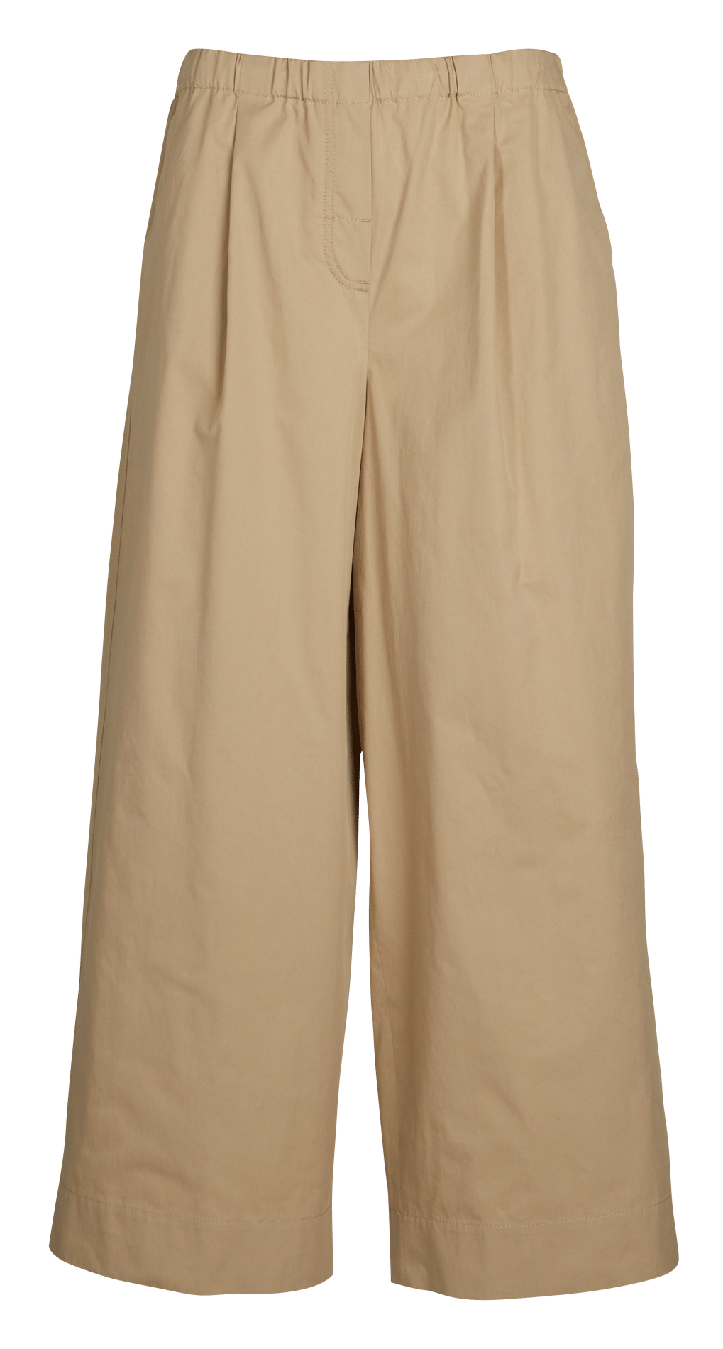 Weite Baumwollhose mit hohem Bund MAX MARA WEEK END Beige