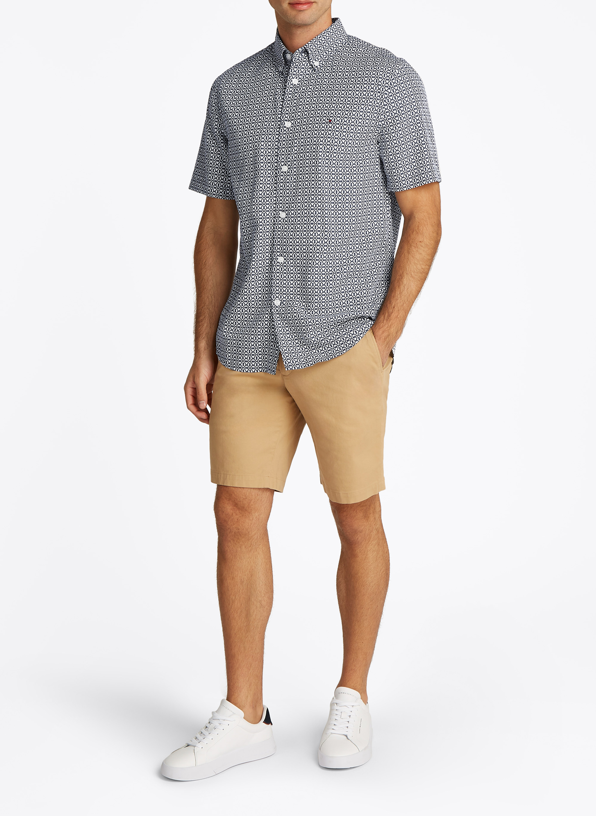 Chemise col classique imprimée TOMMY HILFIGER Bleu
