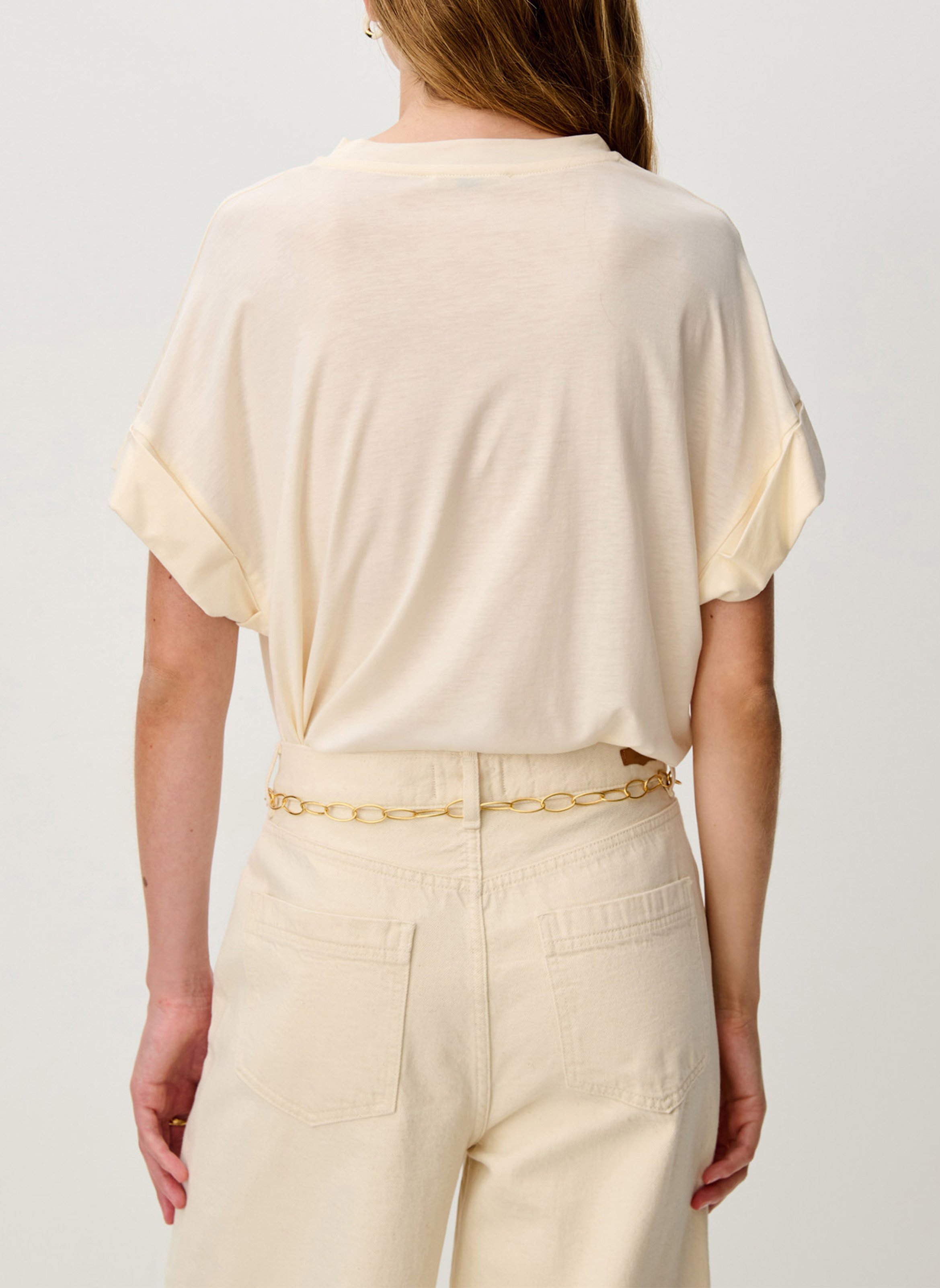 Tee-shirt col rond  SESSUN Beige