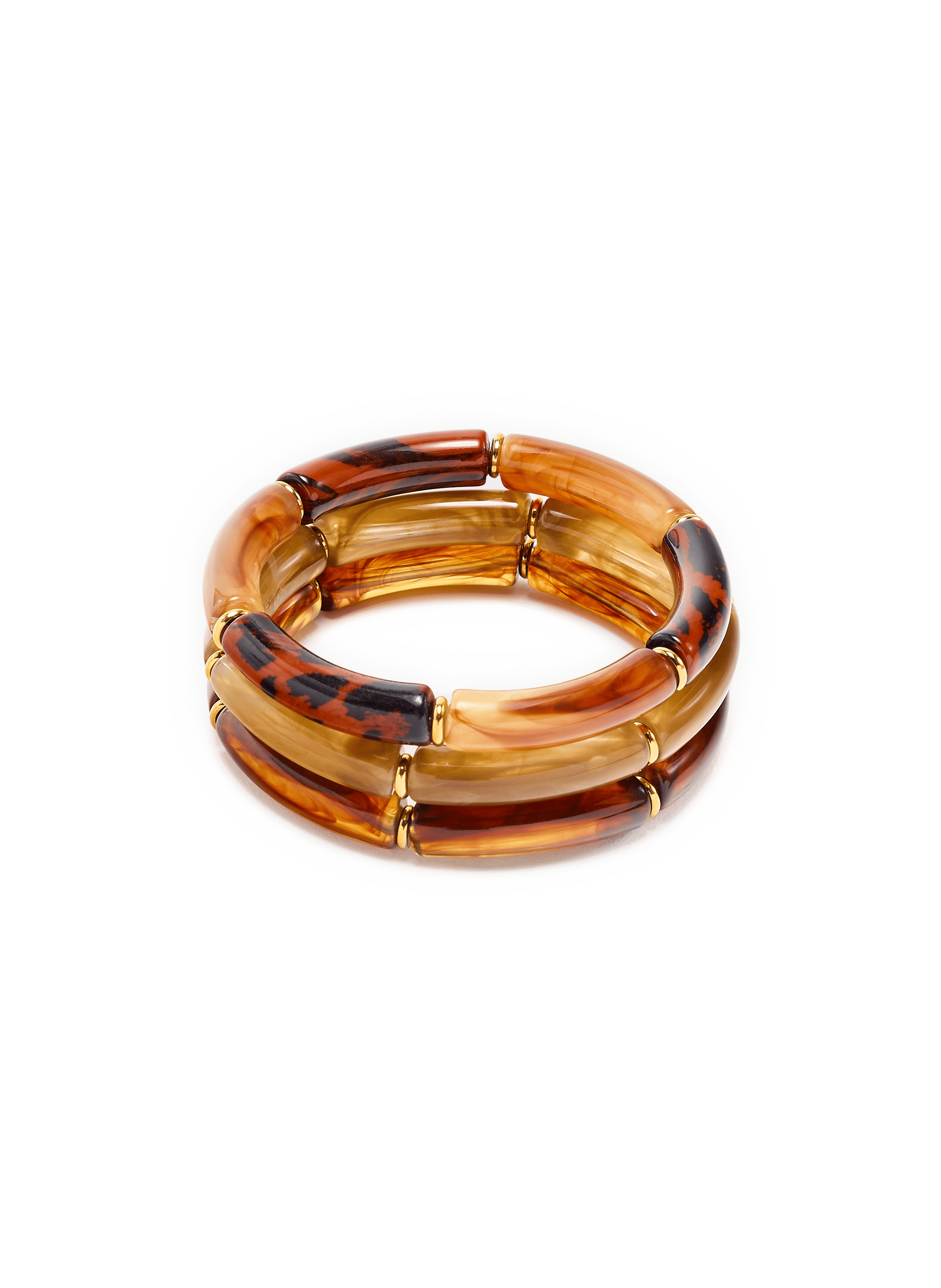 Set of resin bracelets AU PRINTEMPS PARIS Brown