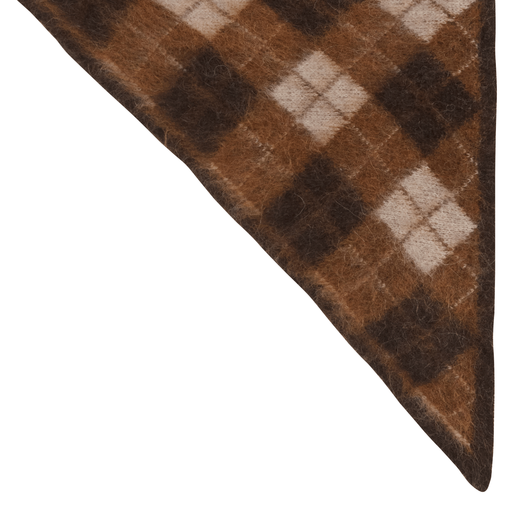 Foulard triangulaire jacquard DES PETITS HAUTS Multicolore