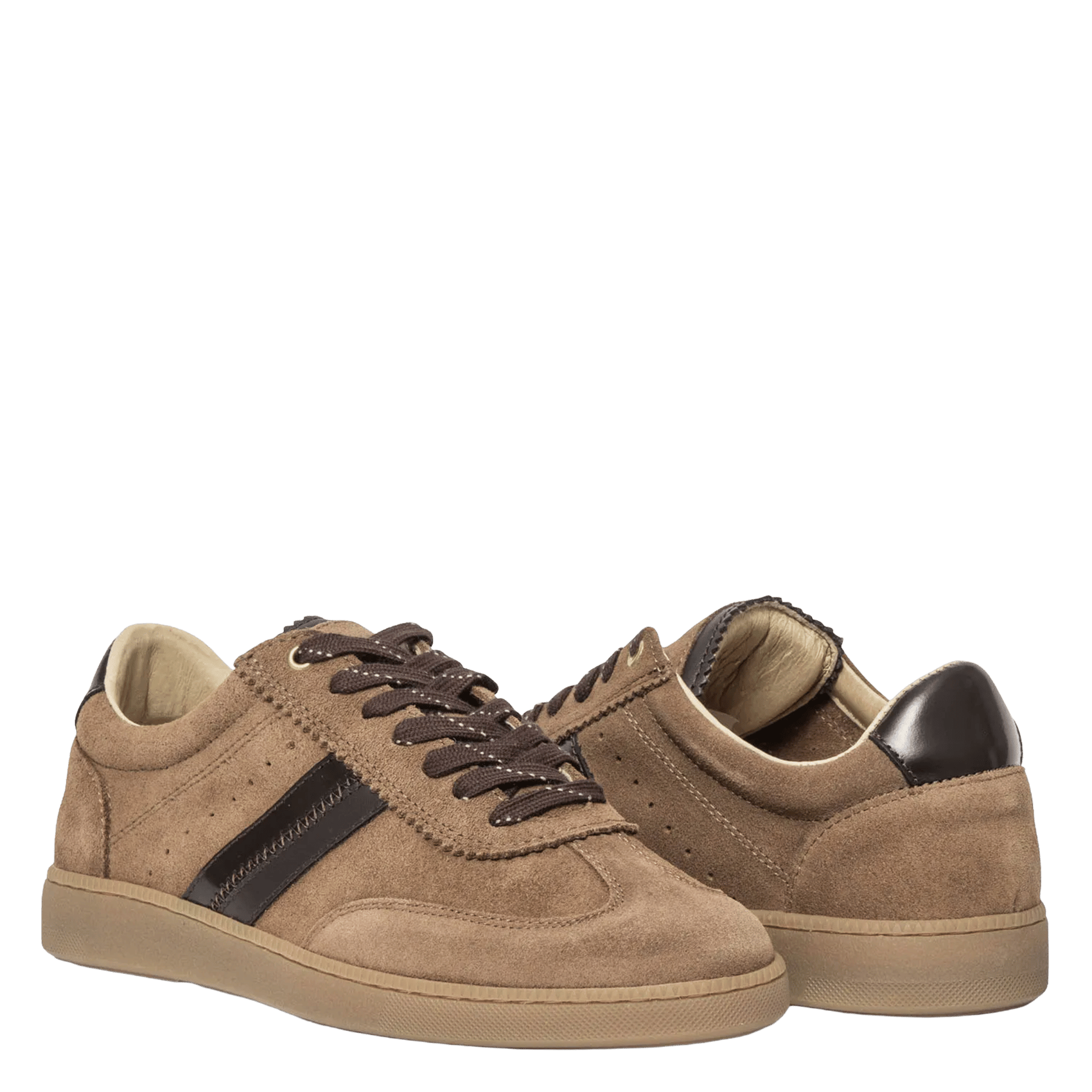 Baskets basses en cuir BOCAGE Beige