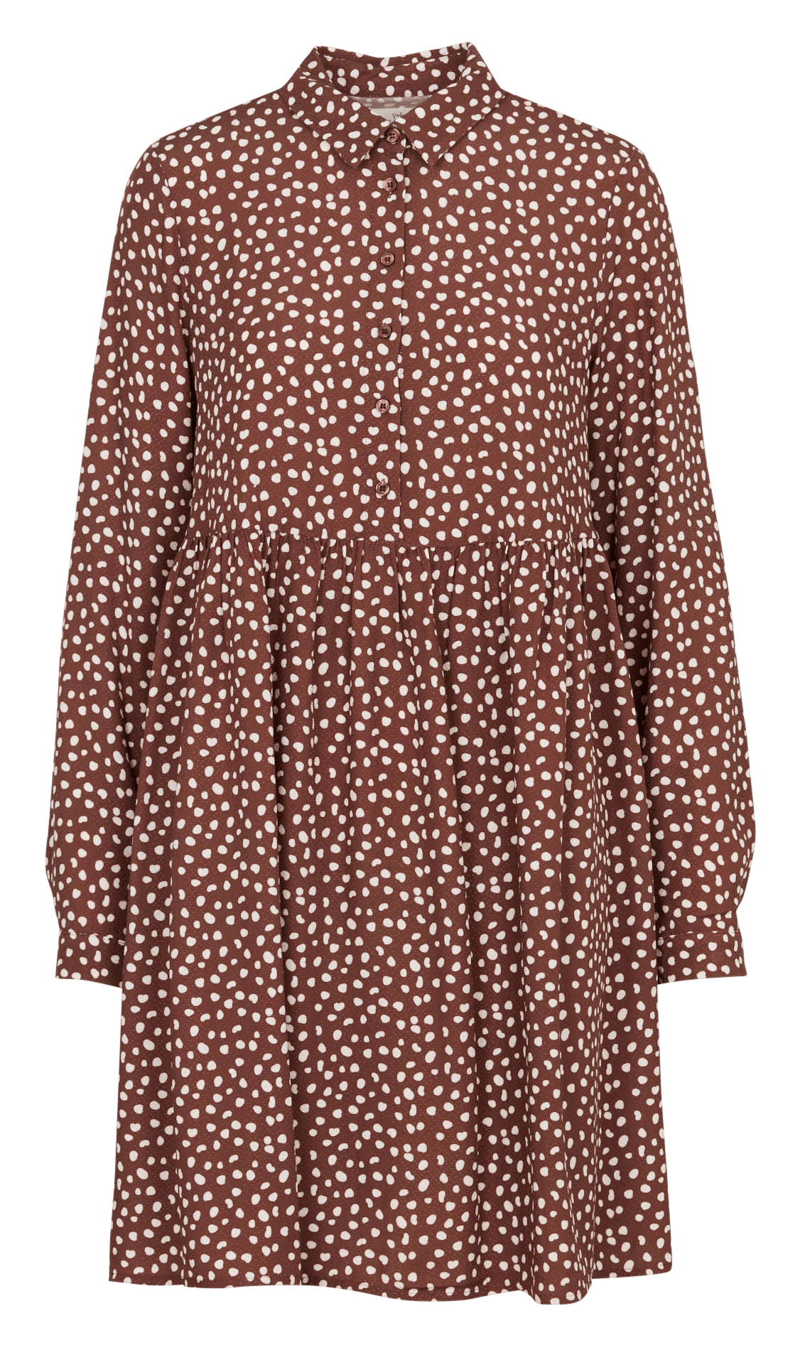 Korte jurk van viscose met print DES PETITS HAUTS Veelkleurig