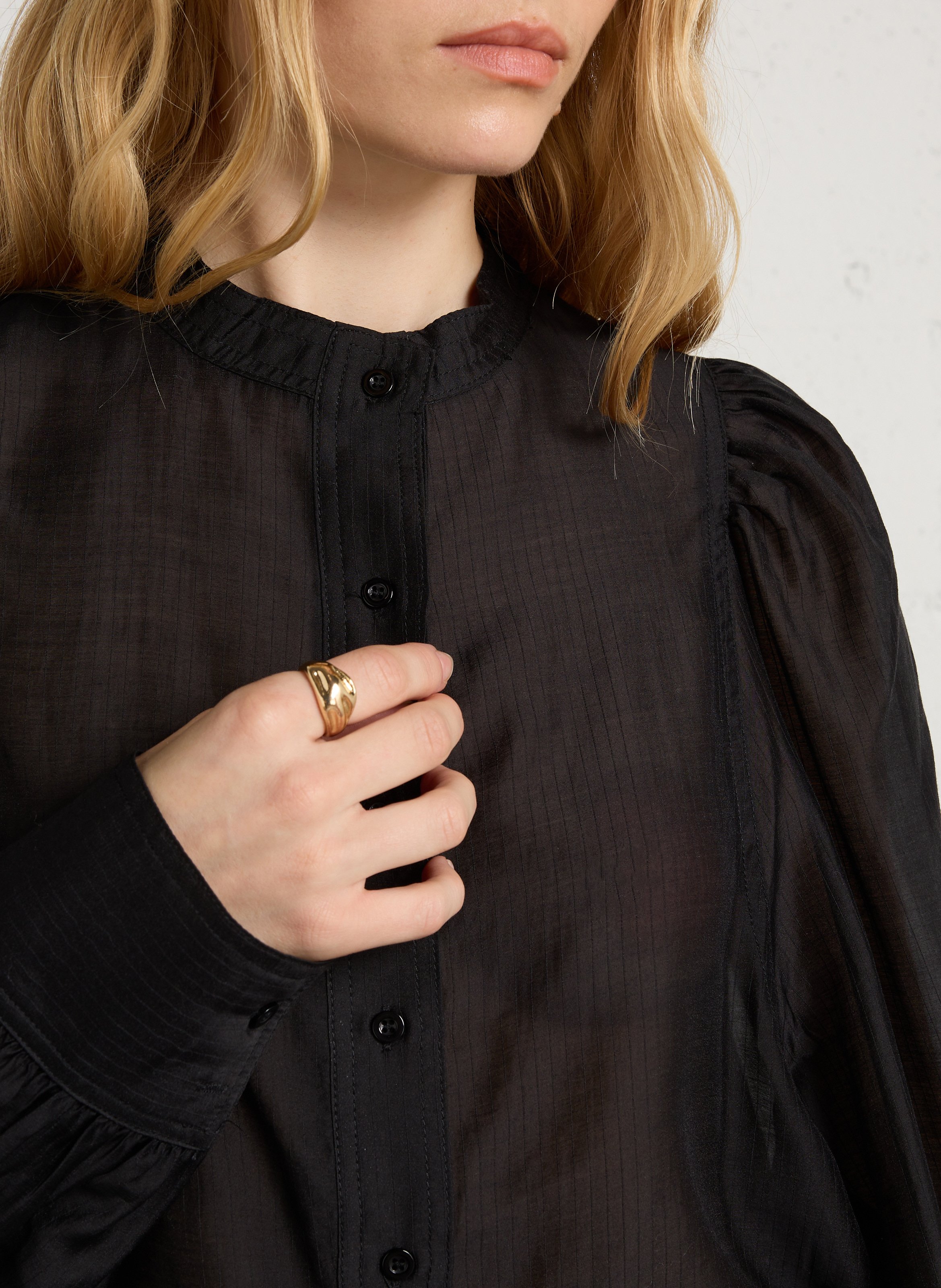 Chemise à rayures boutonnée  SEE U SOON Noir
