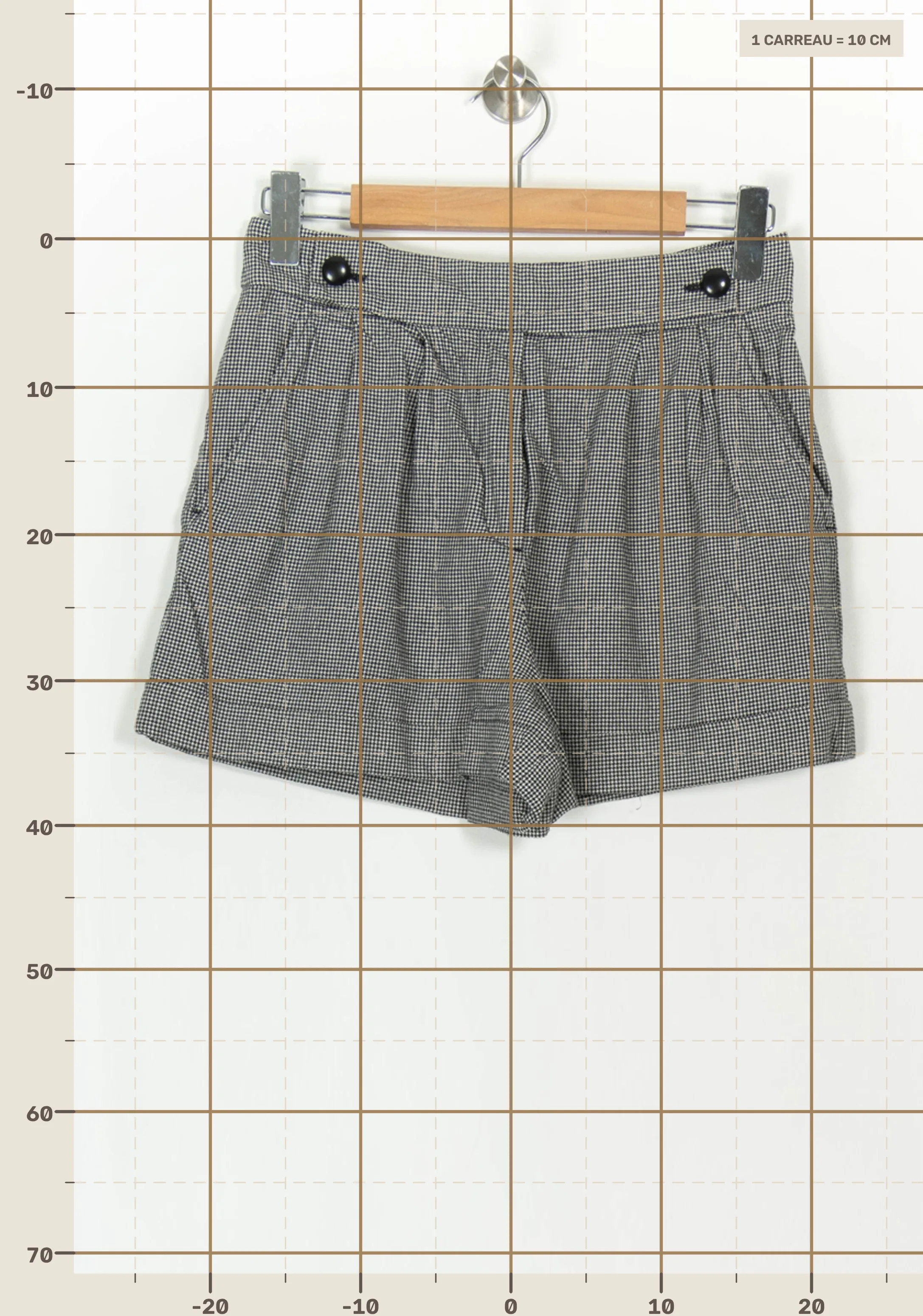 Short SEZANE - Seconde main Gris
