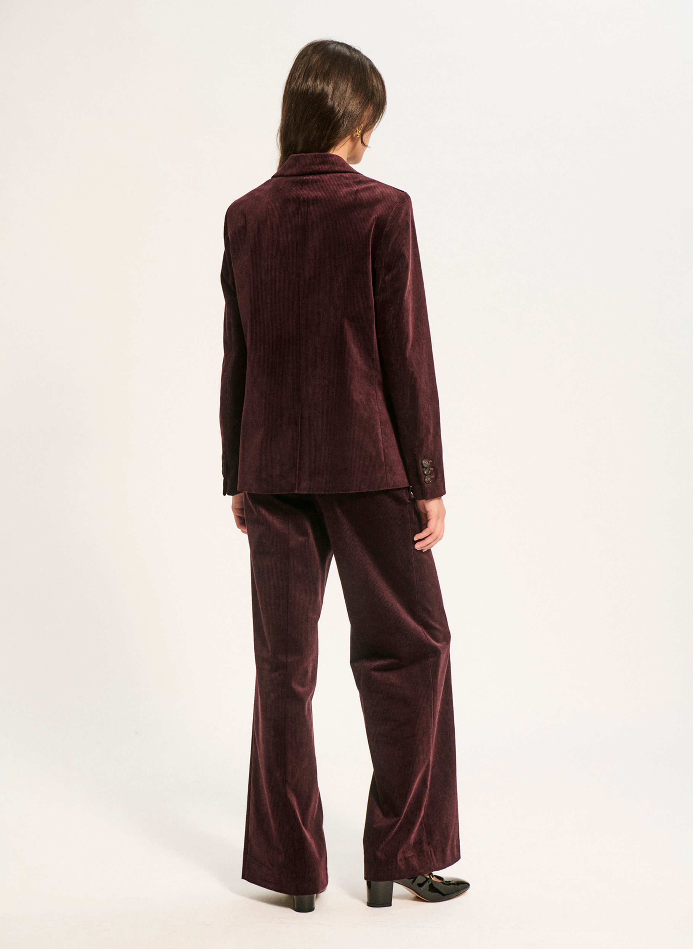 Straight blazer in cotton blend PABLO Red