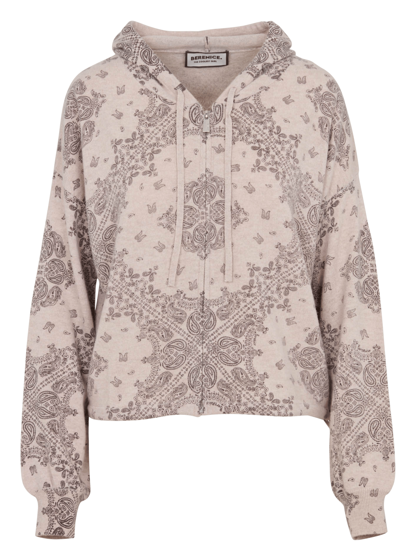 Gilet met capuchonkraag en bandanamotief BERENICE