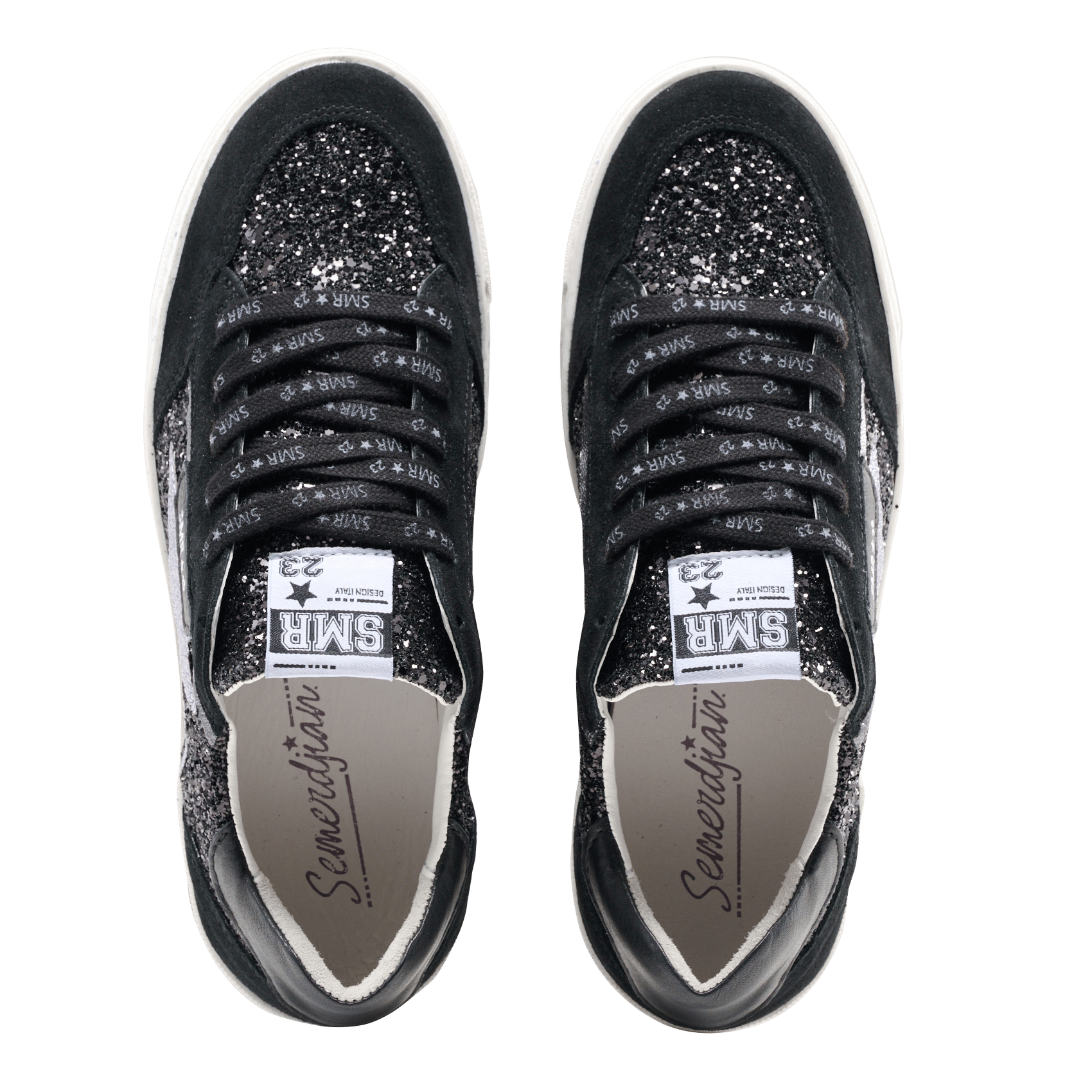 Lage sneakers met pailletten SEMERDJIAN - SMR Zwart