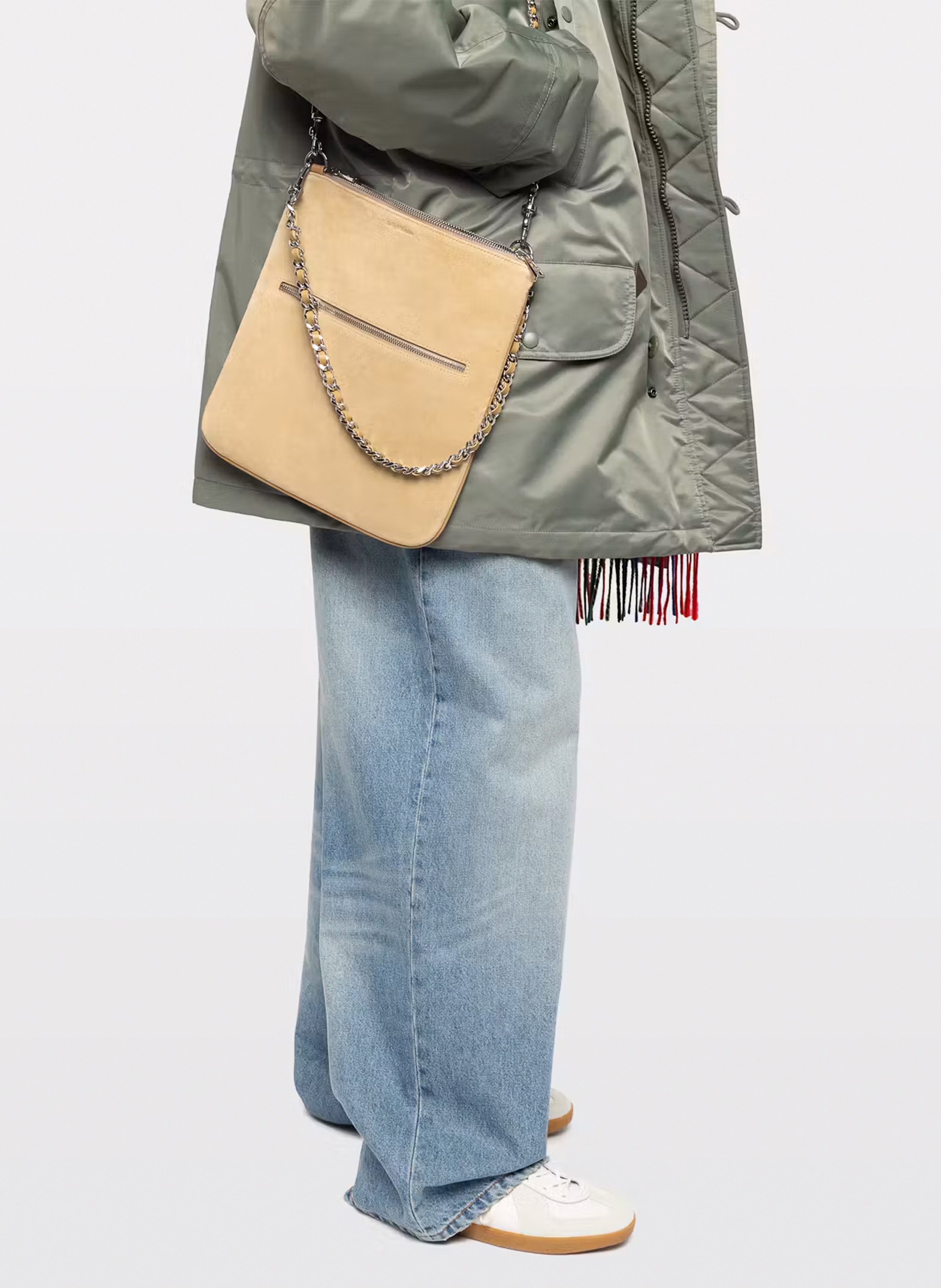 Suède handtas ZADIG&VOLTAIRE Bruin