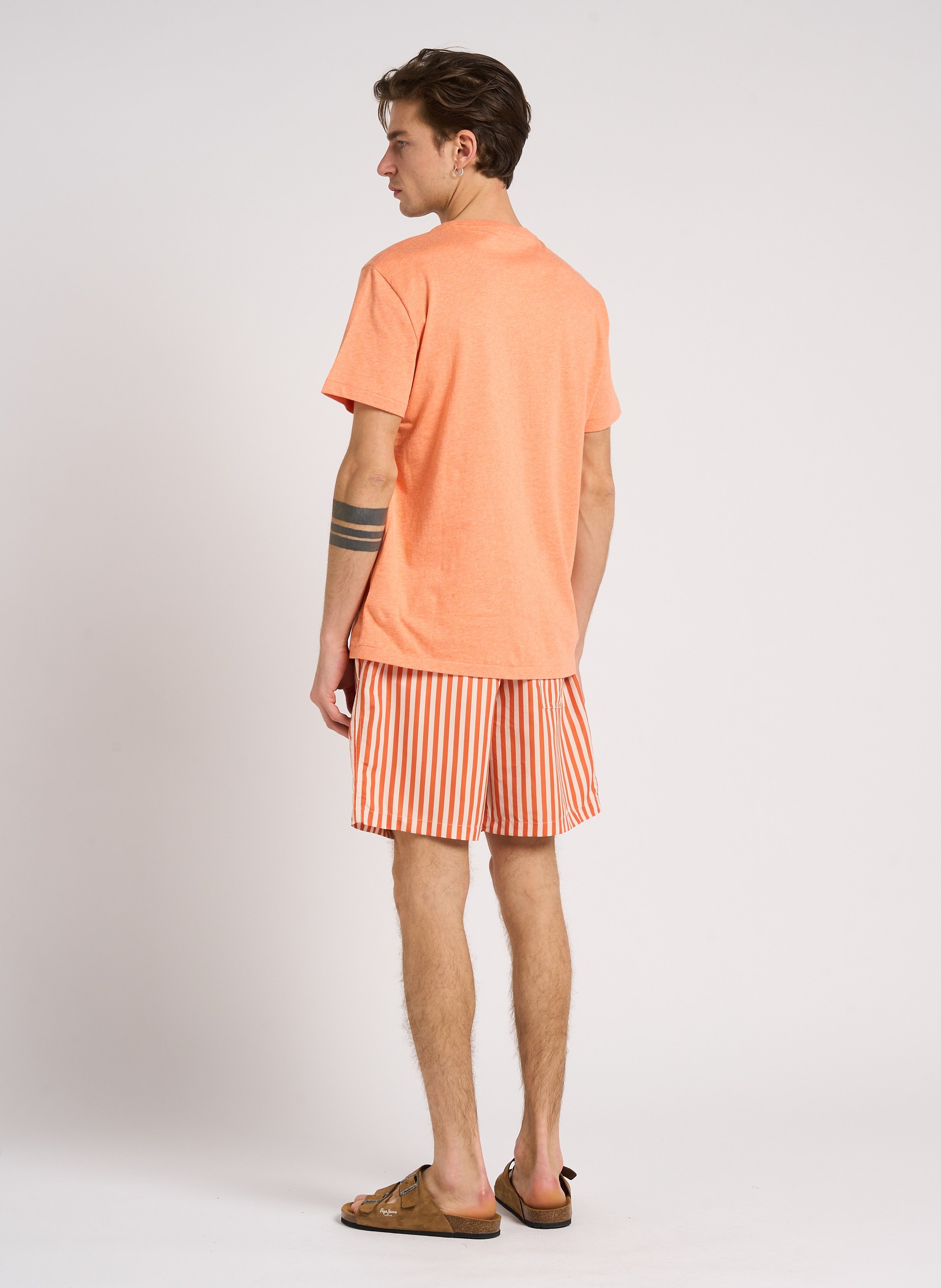 Striped shorts MINIMUM Orange