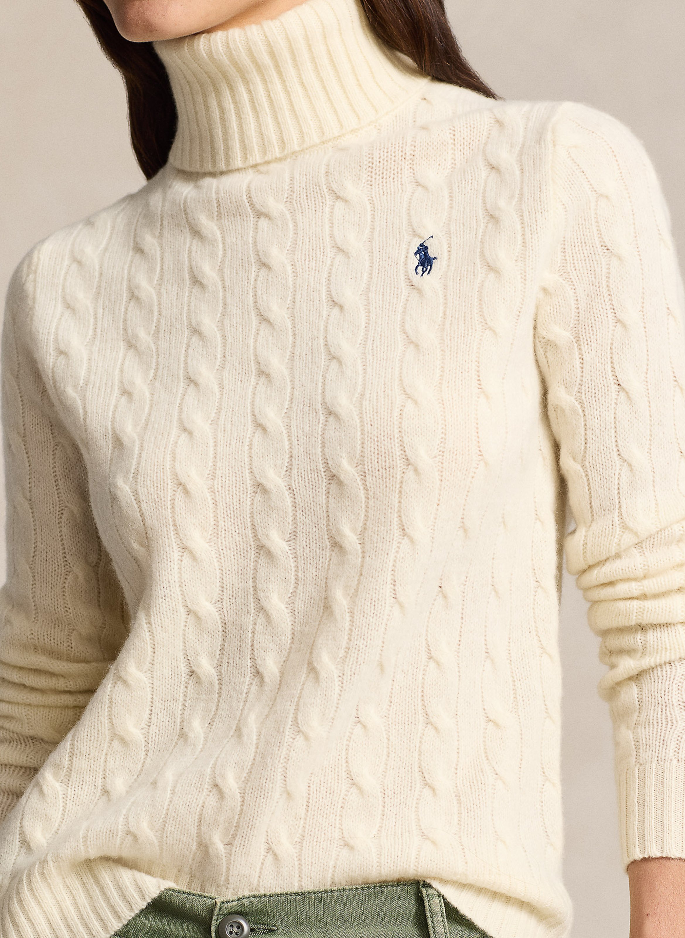 Ralph Lauren deals Women’s Washable Cashmere Turtleneck Sweater Cream Size XS NWT $225