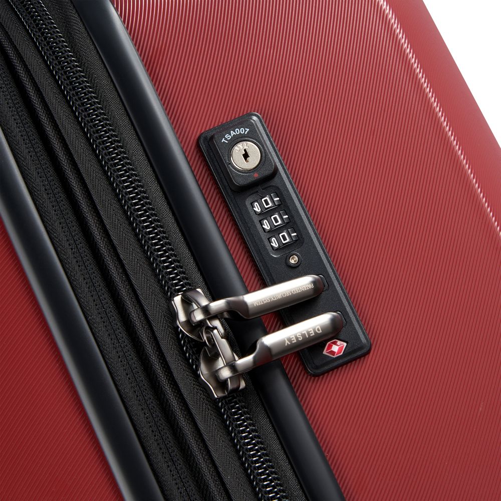 Rigid hold suitcase DELSEY PARIS Red