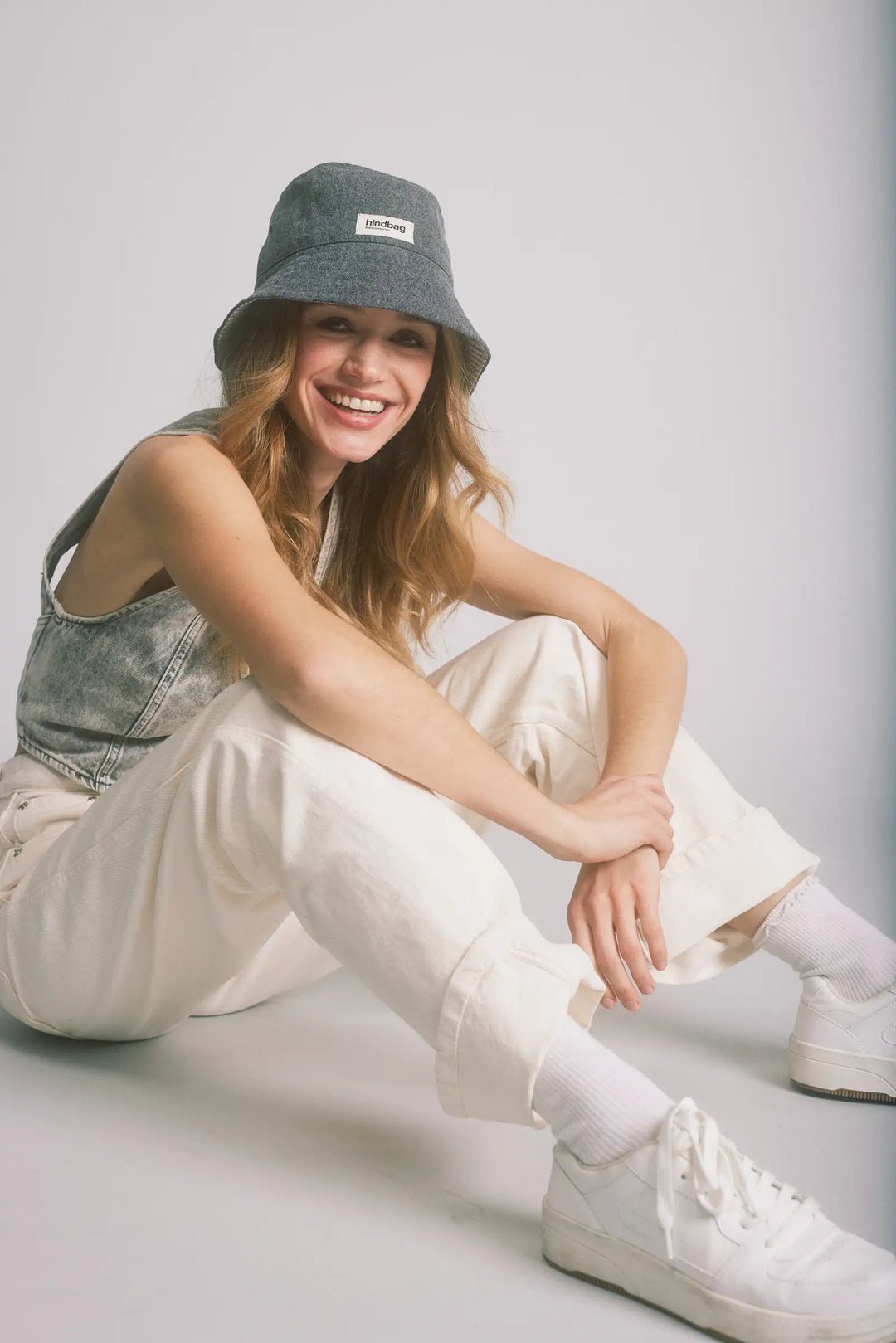 Cotton bucket hat Grey