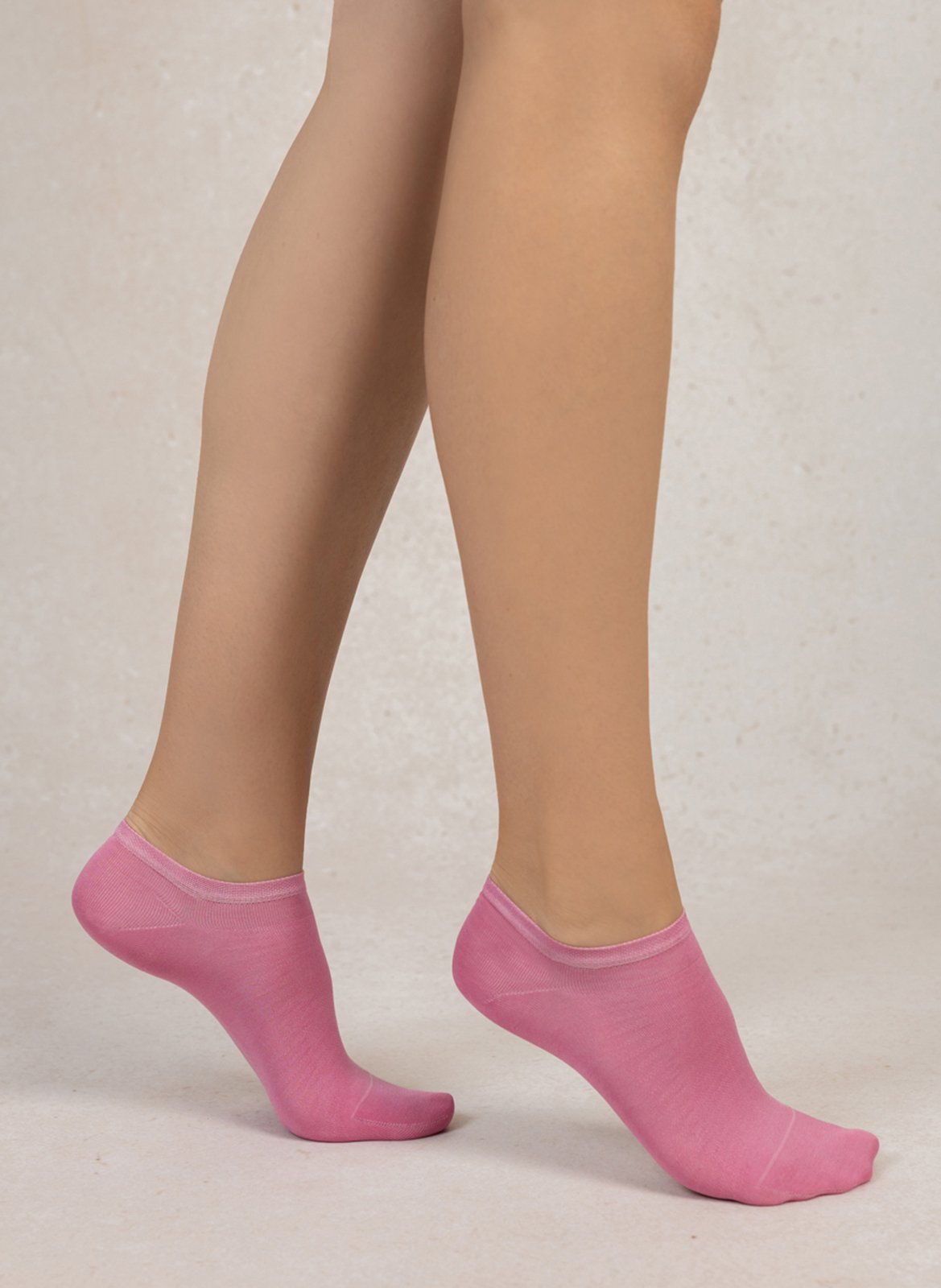 Lisle ankle socks BLEUFORET Pink