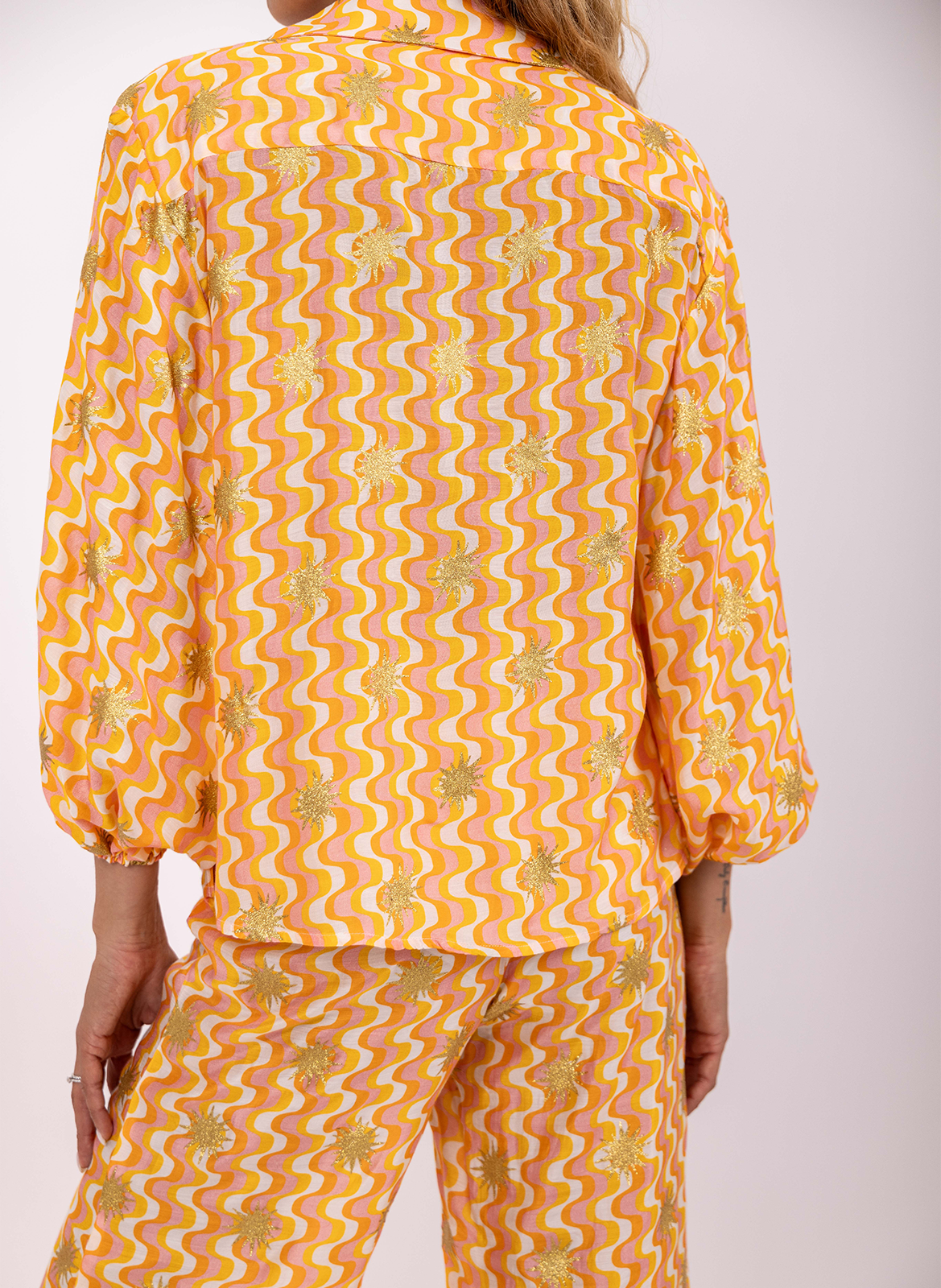 Chemise droite col classique SUNDRESS Jaune