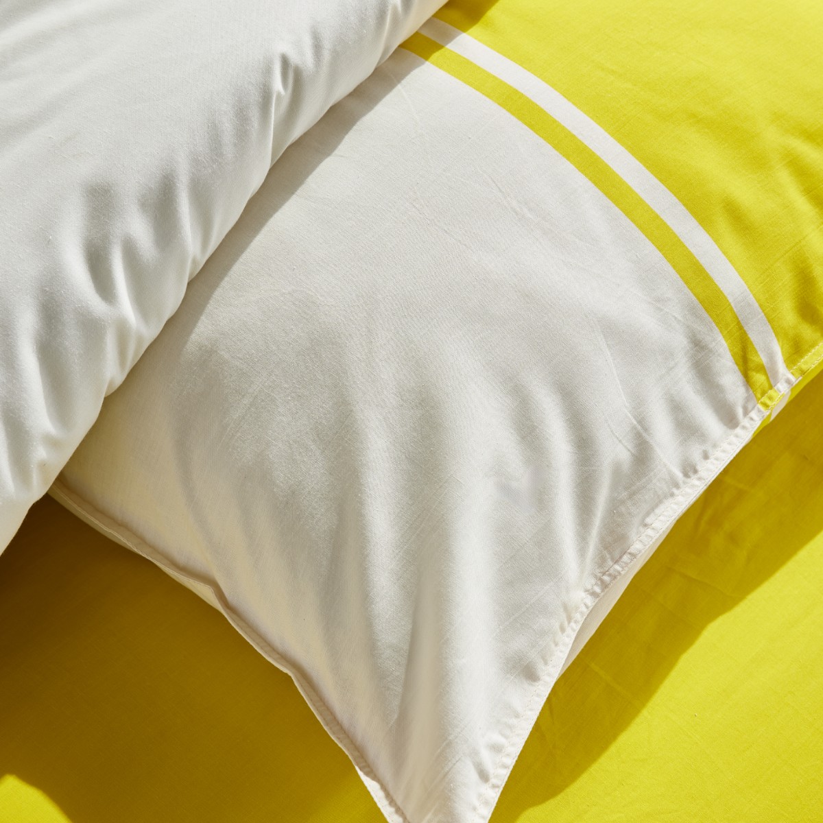 Two-tone cotton bedding TODAY LINGE DE MAISON Yellow