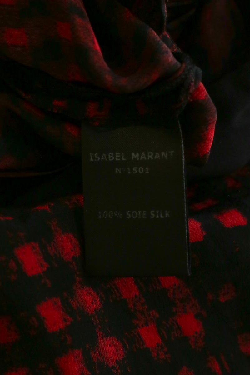 Slim cotton trousers ISABEL MARANT ÉTOILE - SECONDE MAIN Red