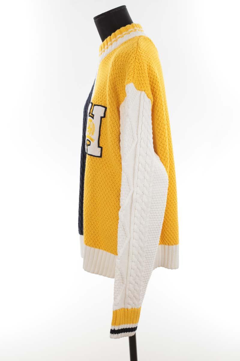 Cotton pullover TOMMY HILFIGER - SECONDE MAIN Yellow