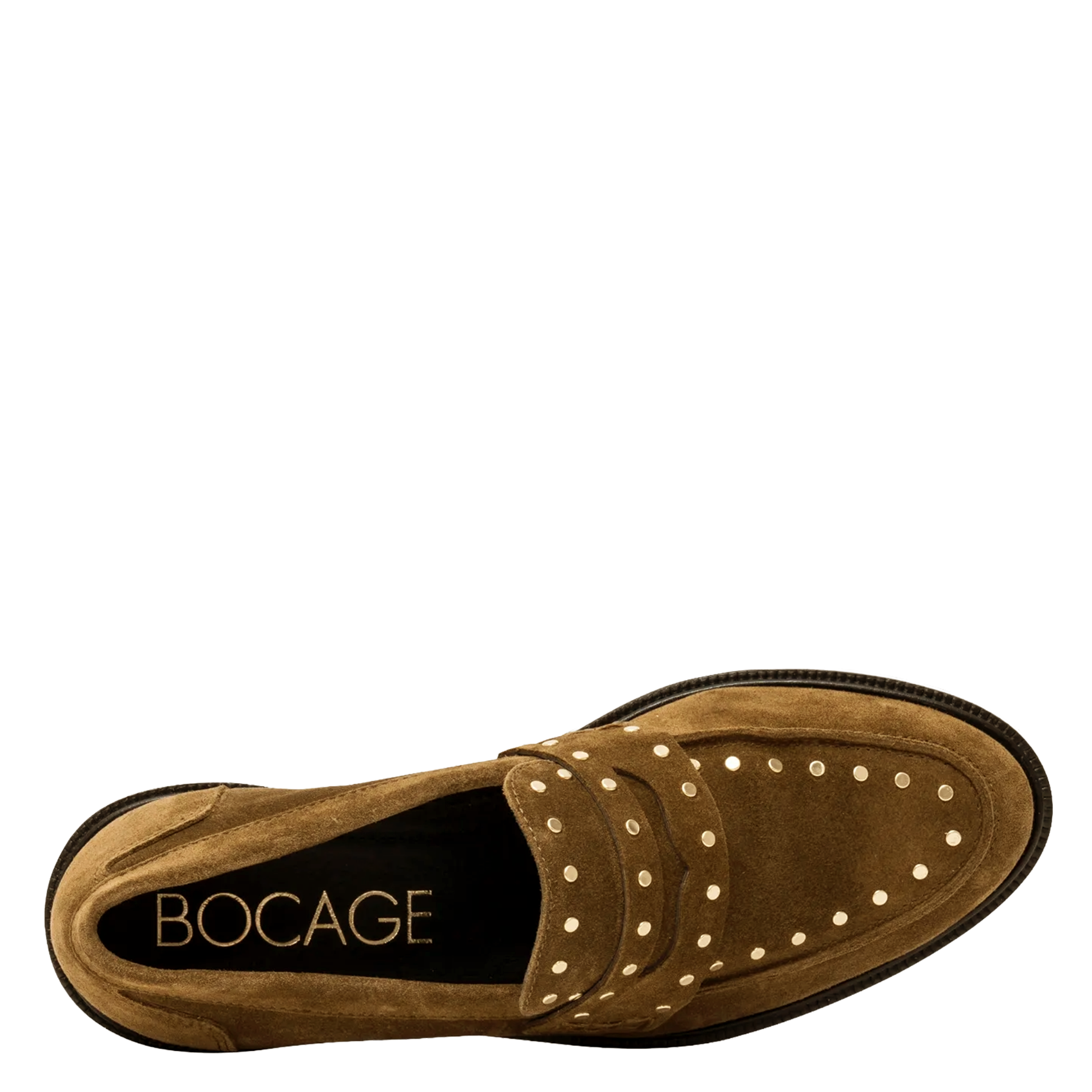 Leather loafers BOCAGE Brown