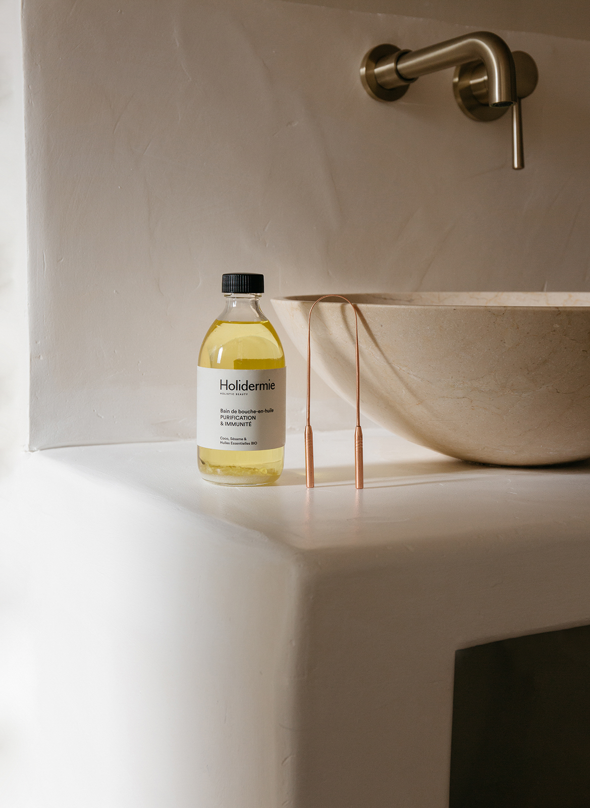 Gratte-Langue en Cuivre HOLIDERMIE No color