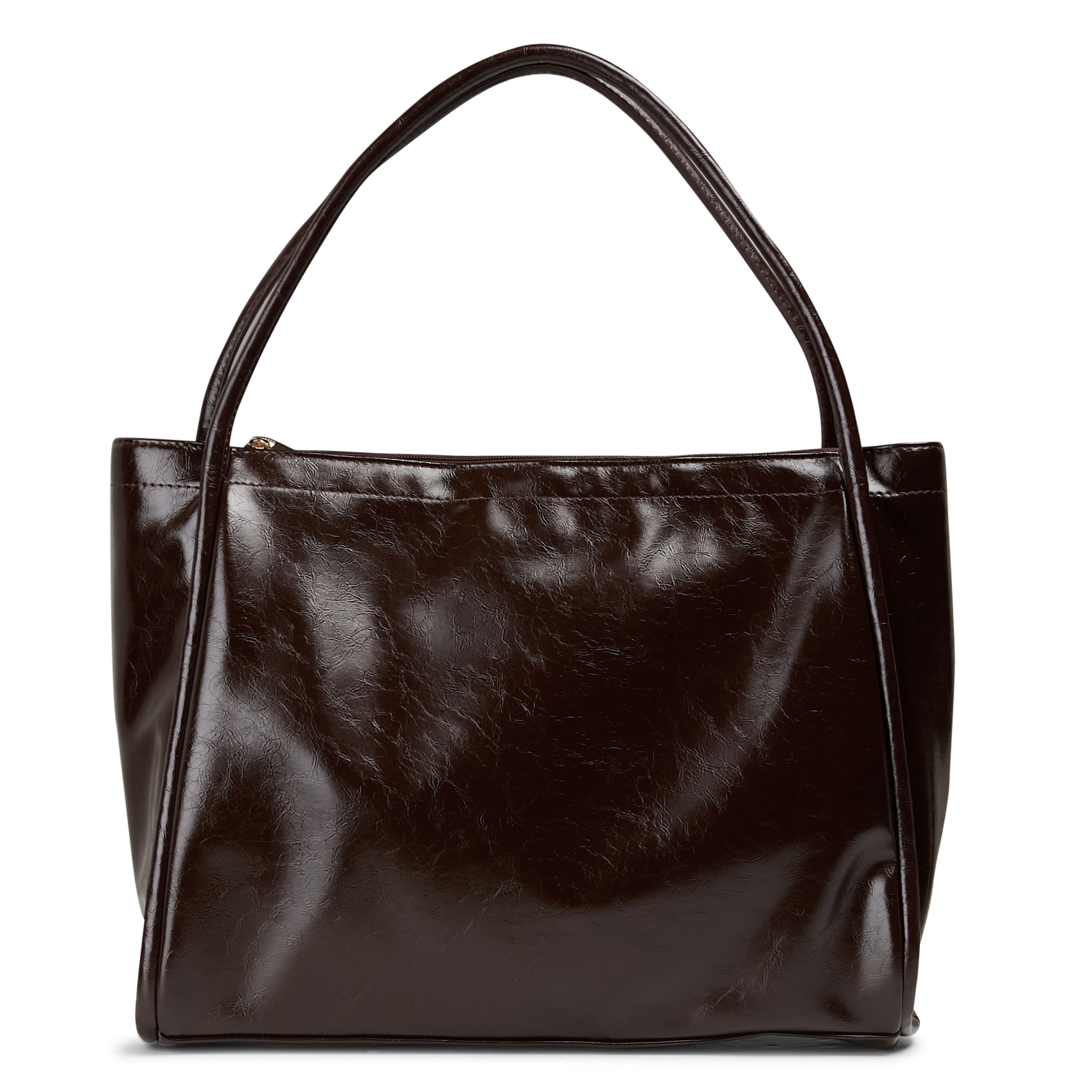 Shopper tas met lederen effect AU PRINTEMPS PARIS Bruin