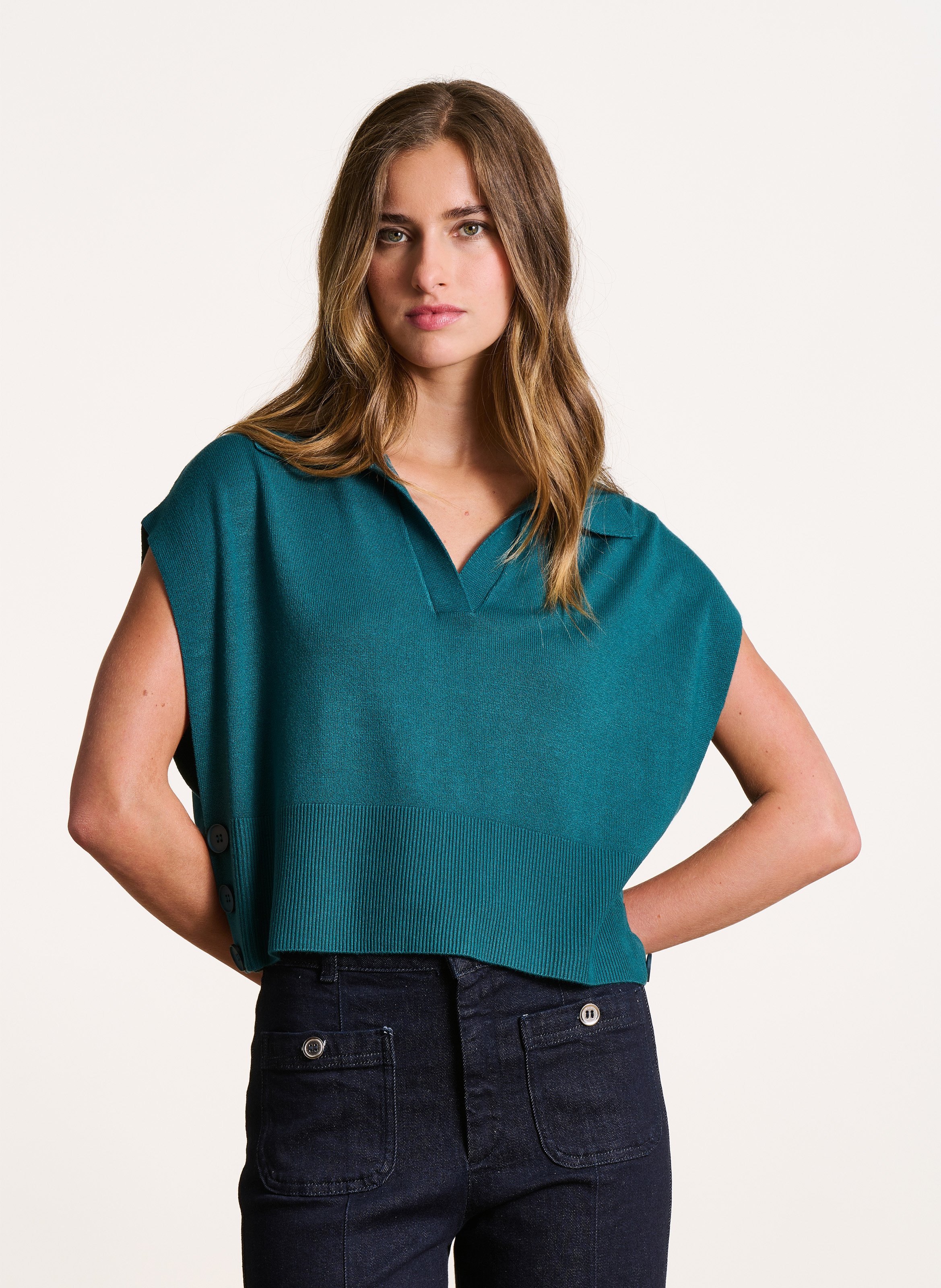 Oversized polo neck sweater LA FEE MARABOUTEE