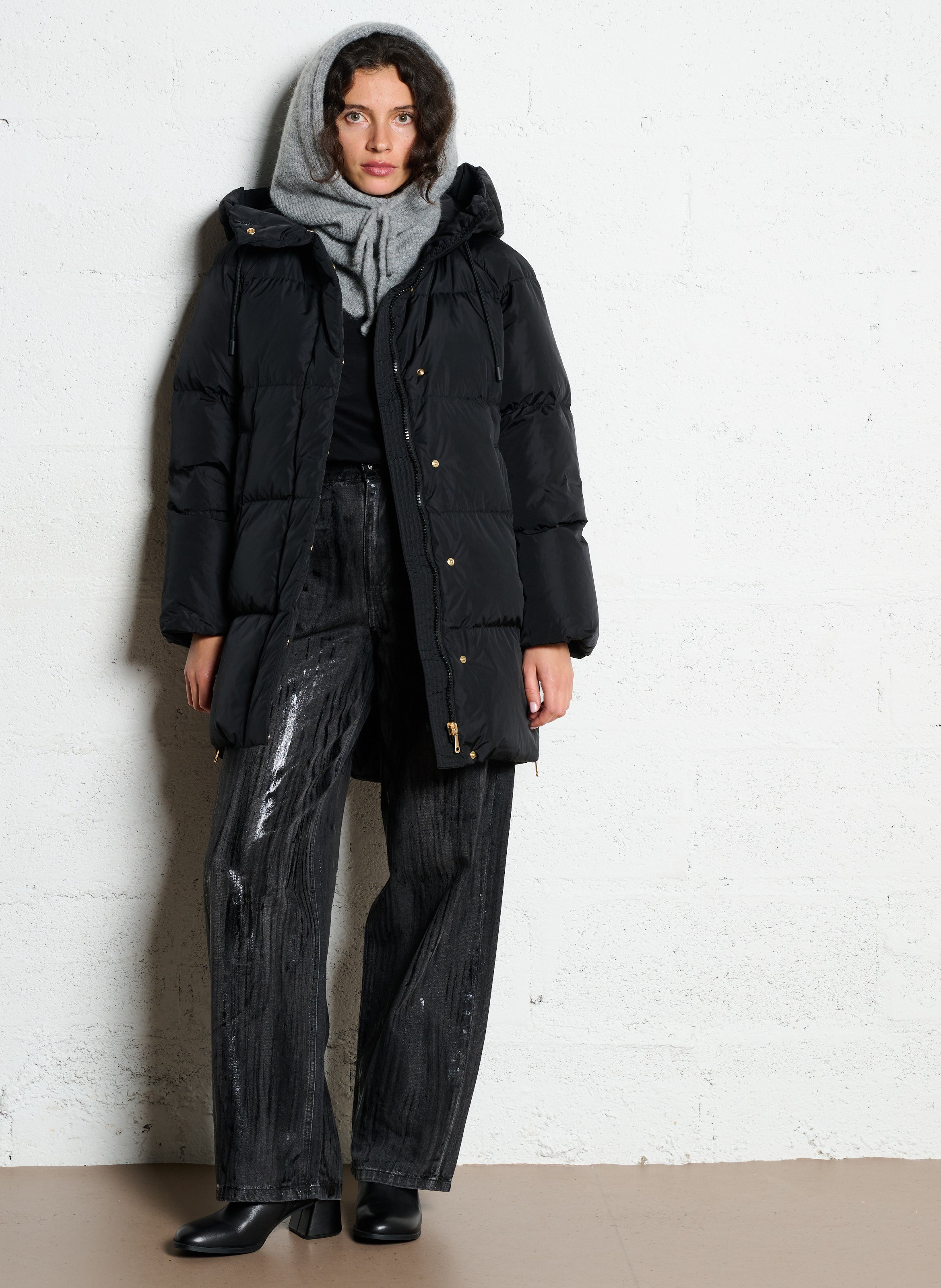 Doudoune col montant  MAX MARA WEEK END Noir