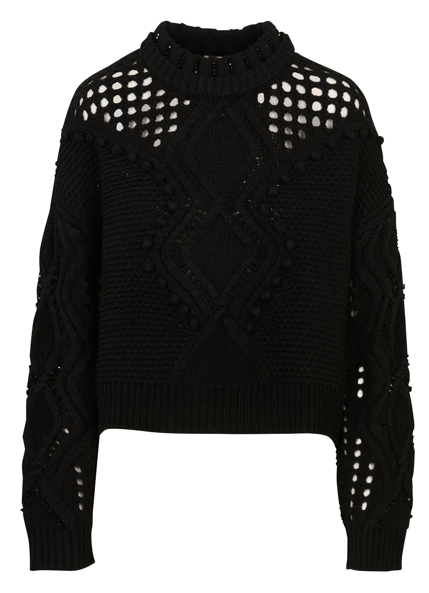 Pull oversize col rond LIU JO Noir