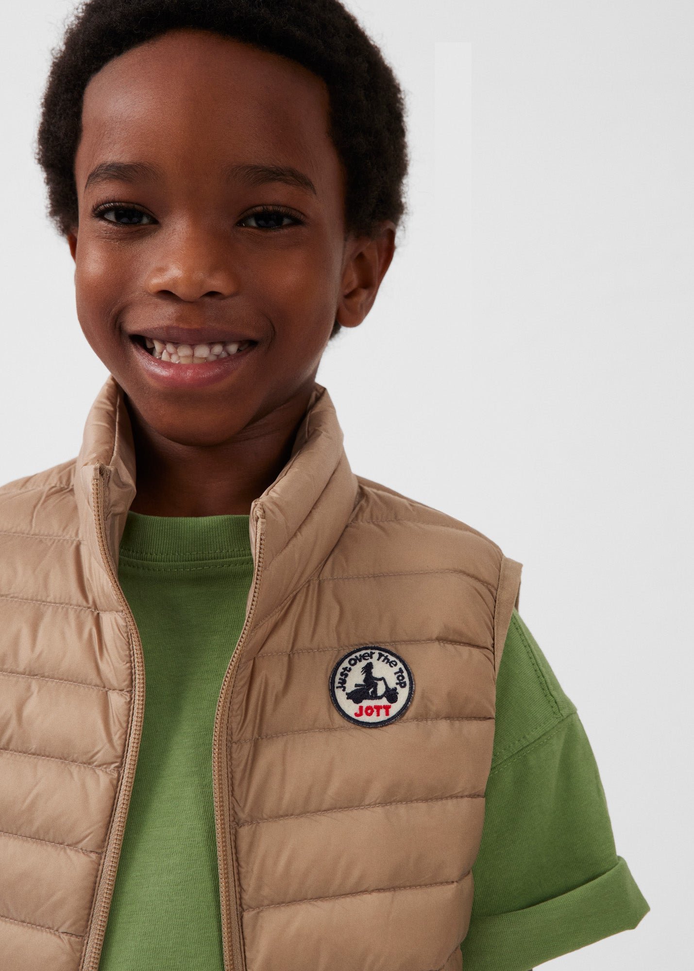 Zoe children's sleeveless puffer jacket JOTT Beige