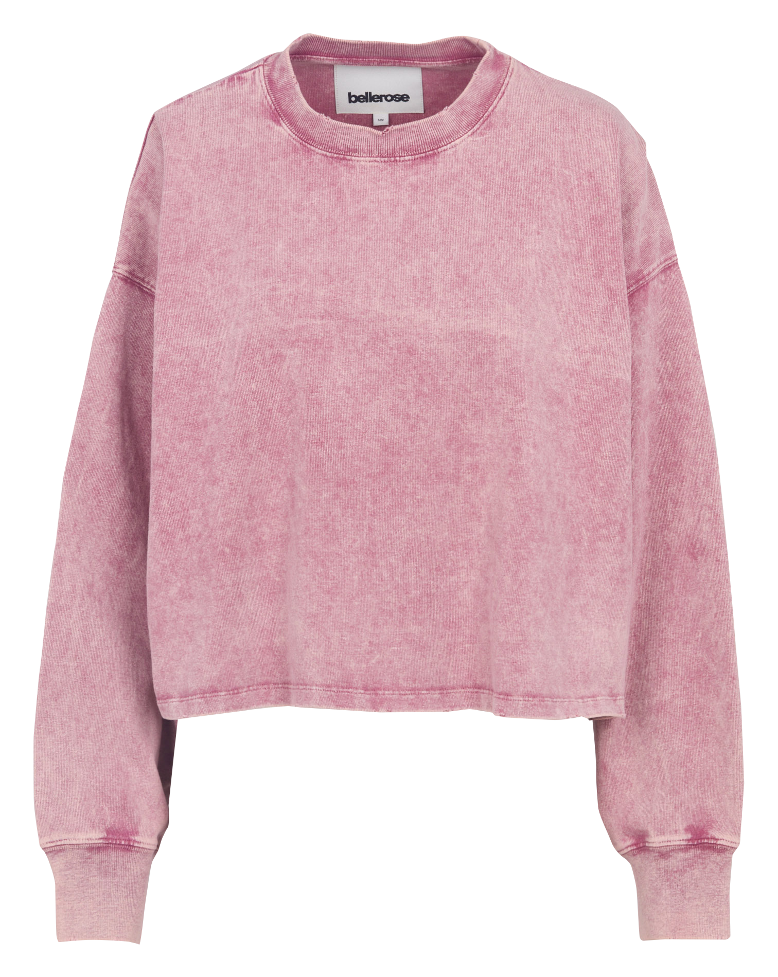 Oversized, katoenen sweater met ronde hals BELLEROSE Oranje