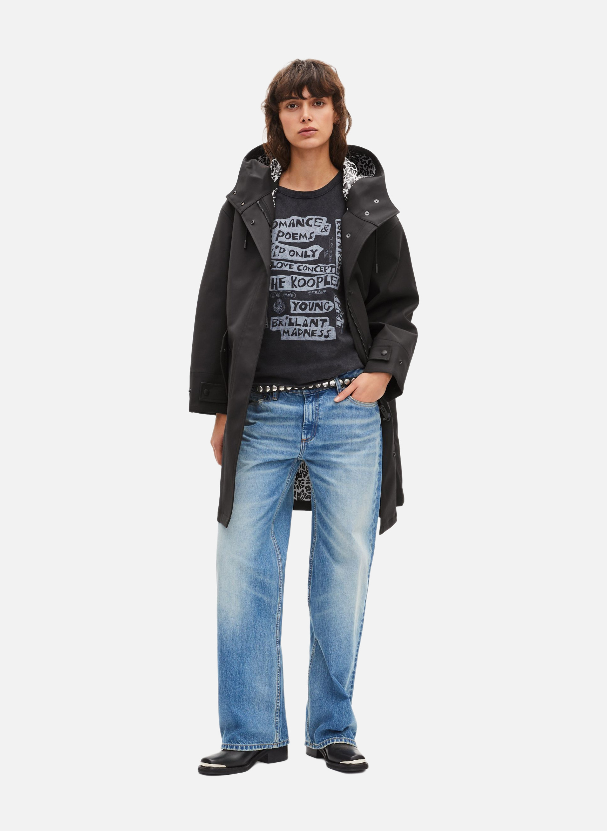 Long hooded parka THE KOOPLES Black