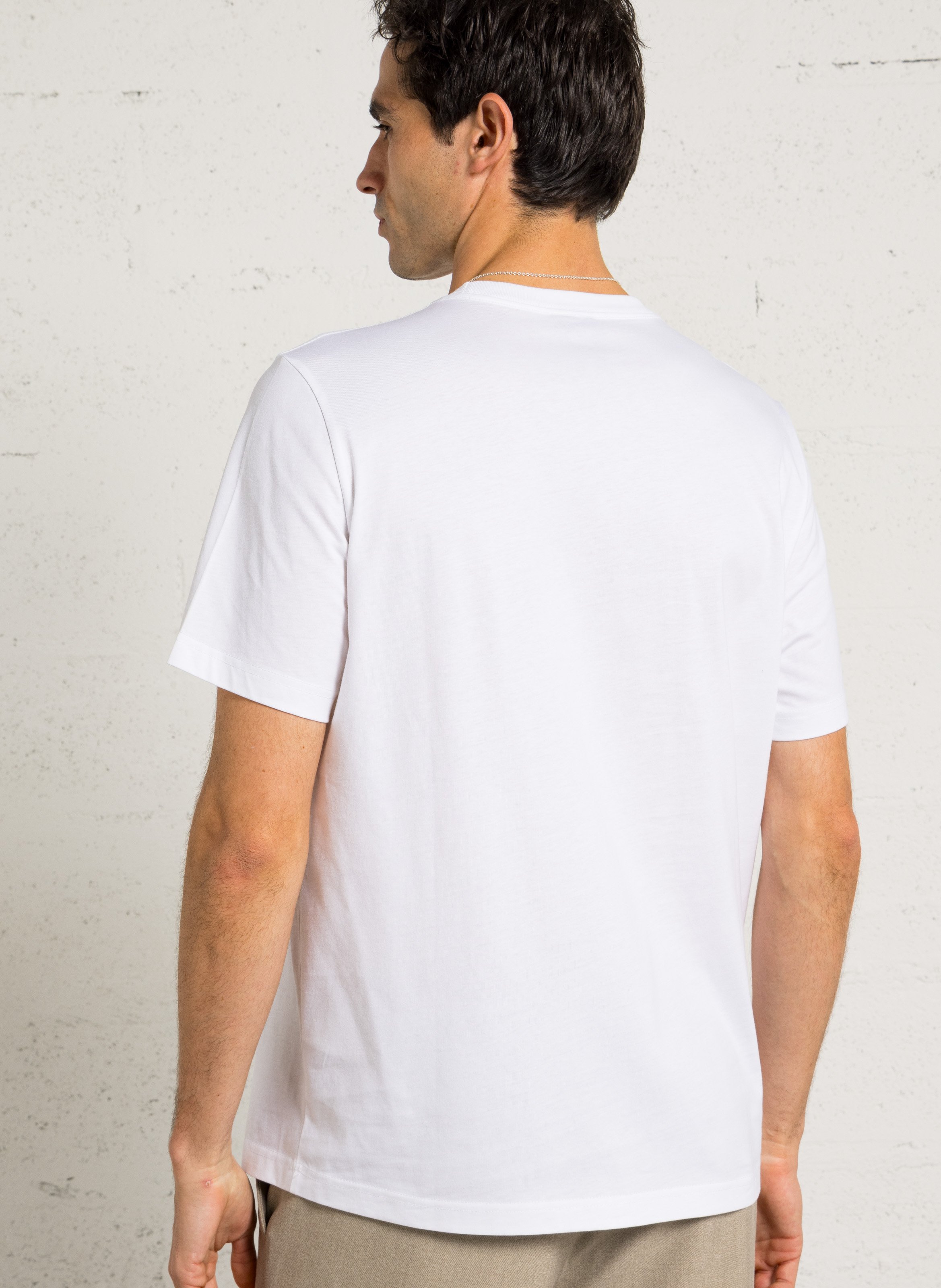 Oversize T-Shirt mit Rundhalsausschnitt aus Bio-Baumwolle PAUL SMITH Weiss