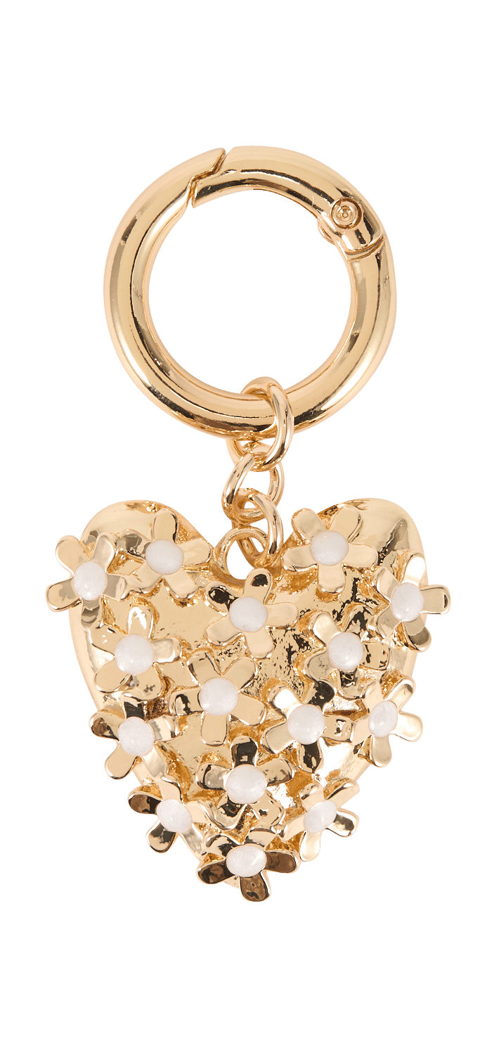 Charme hart met karabijnhaak DES PETITS HAUTS Goudkleurig