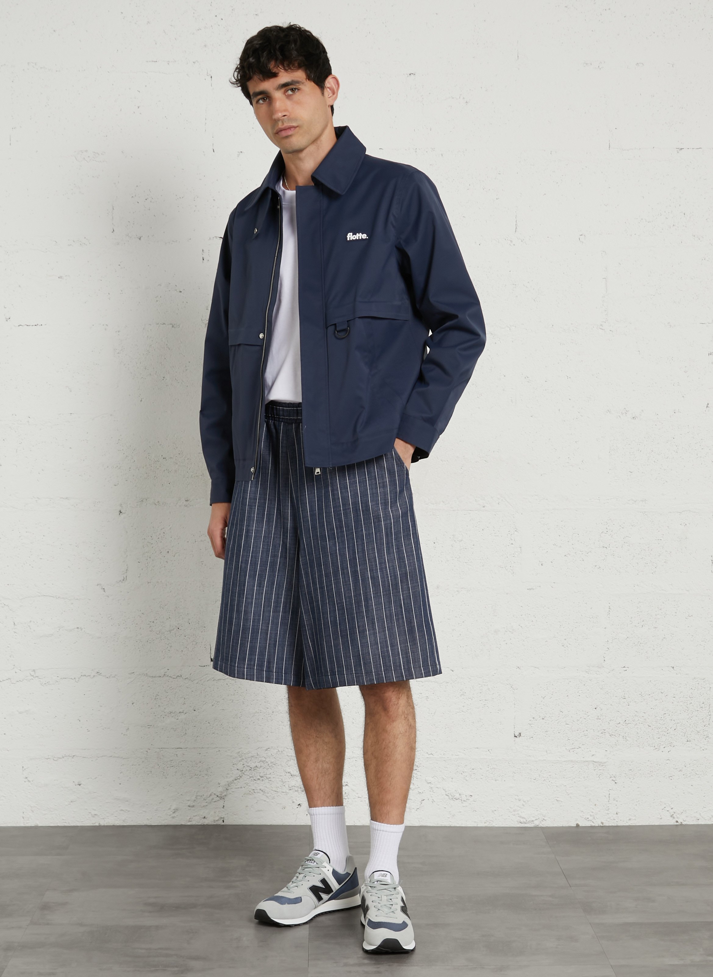 Klassischer wasserdichter Mantel FLOTTE Blau