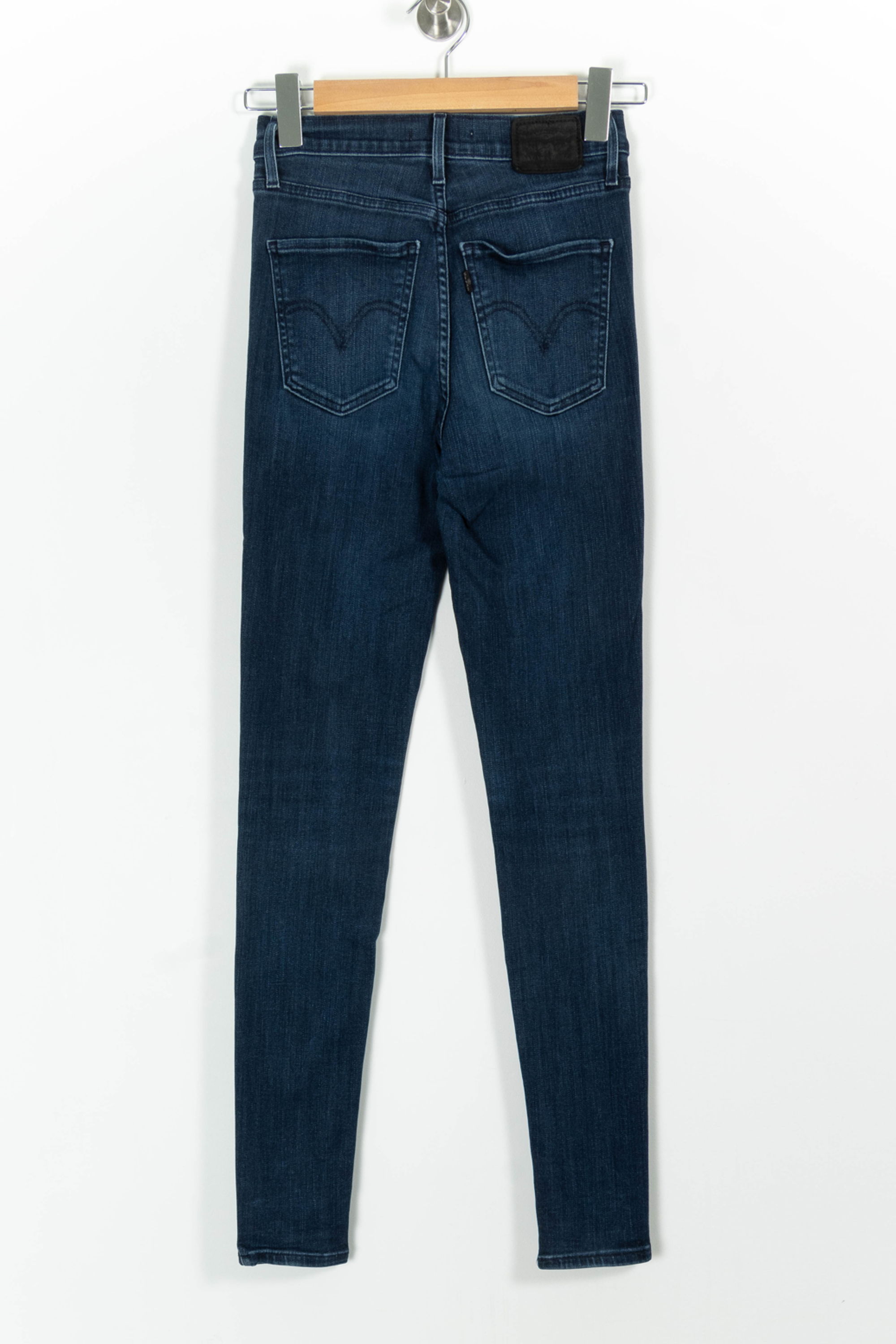 Cropped slim jeans with studs LEVI'S - Seconde main Blue