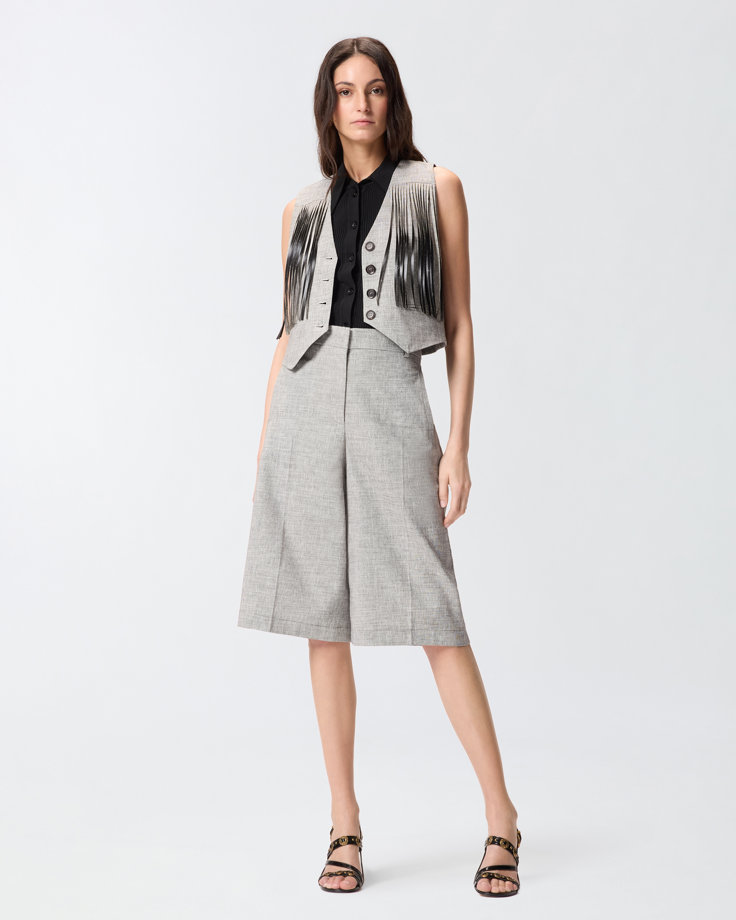 Bermuda flammé à pli marqué PINKO Multicolore