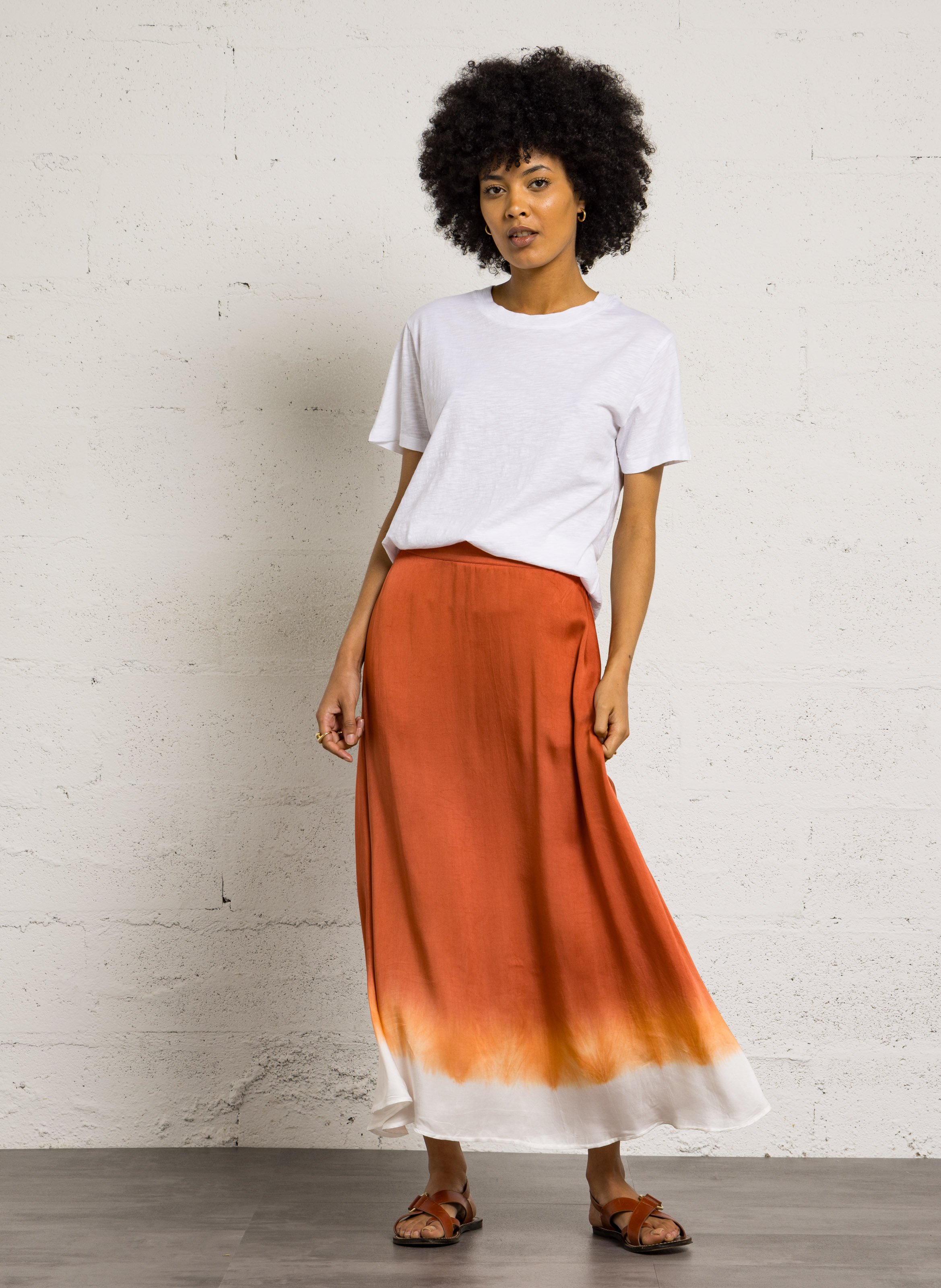 Effen T-shirt BENSIMON Wit