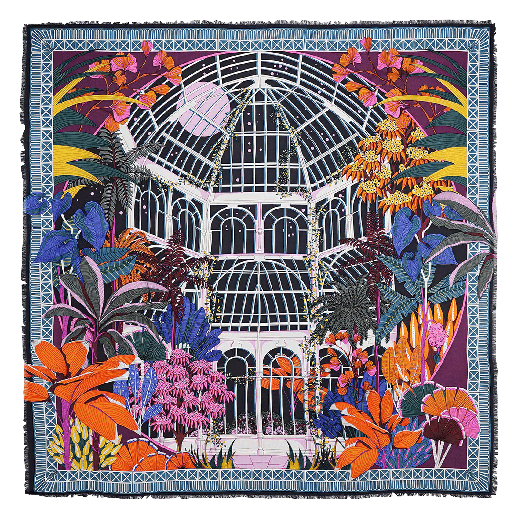 Foulard imprimé WILD Noir