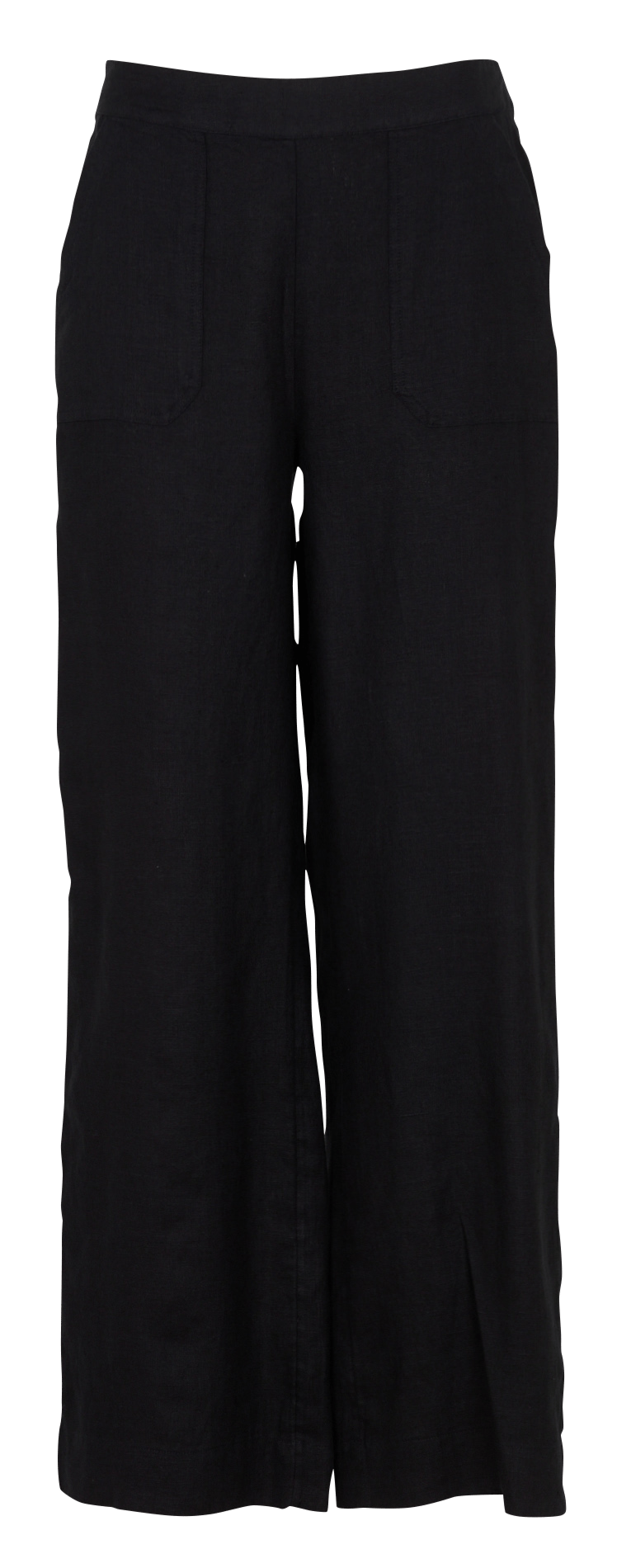 Rechte linnen pantalon MAISON 123 Zwart