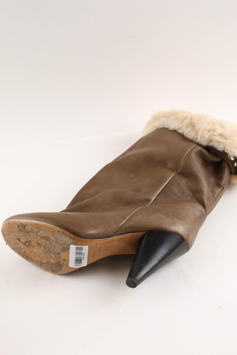 Lined boots ISABEL MARANT - Seconde Main Brown