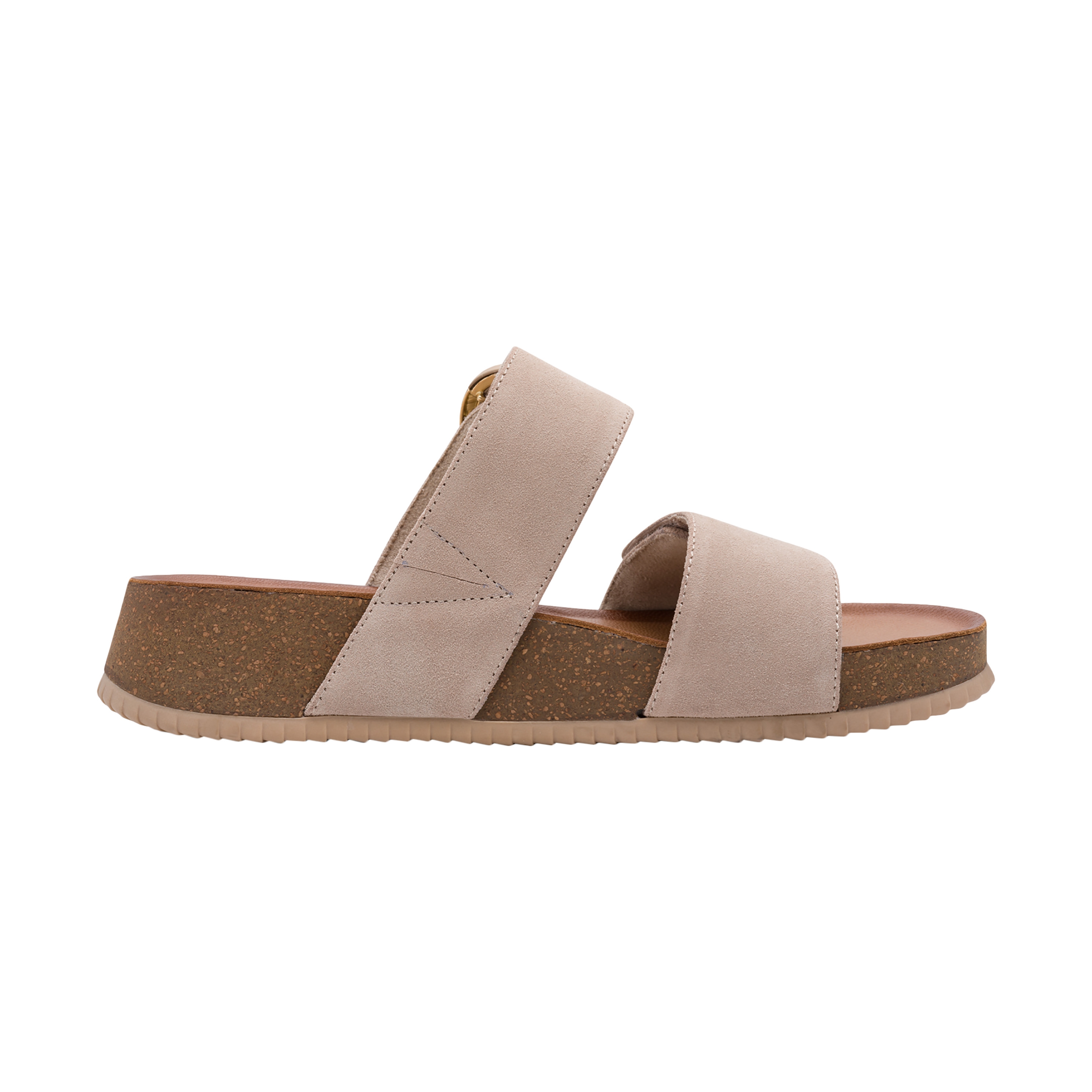 Leather Comfort Sandals TAMARIS Beige